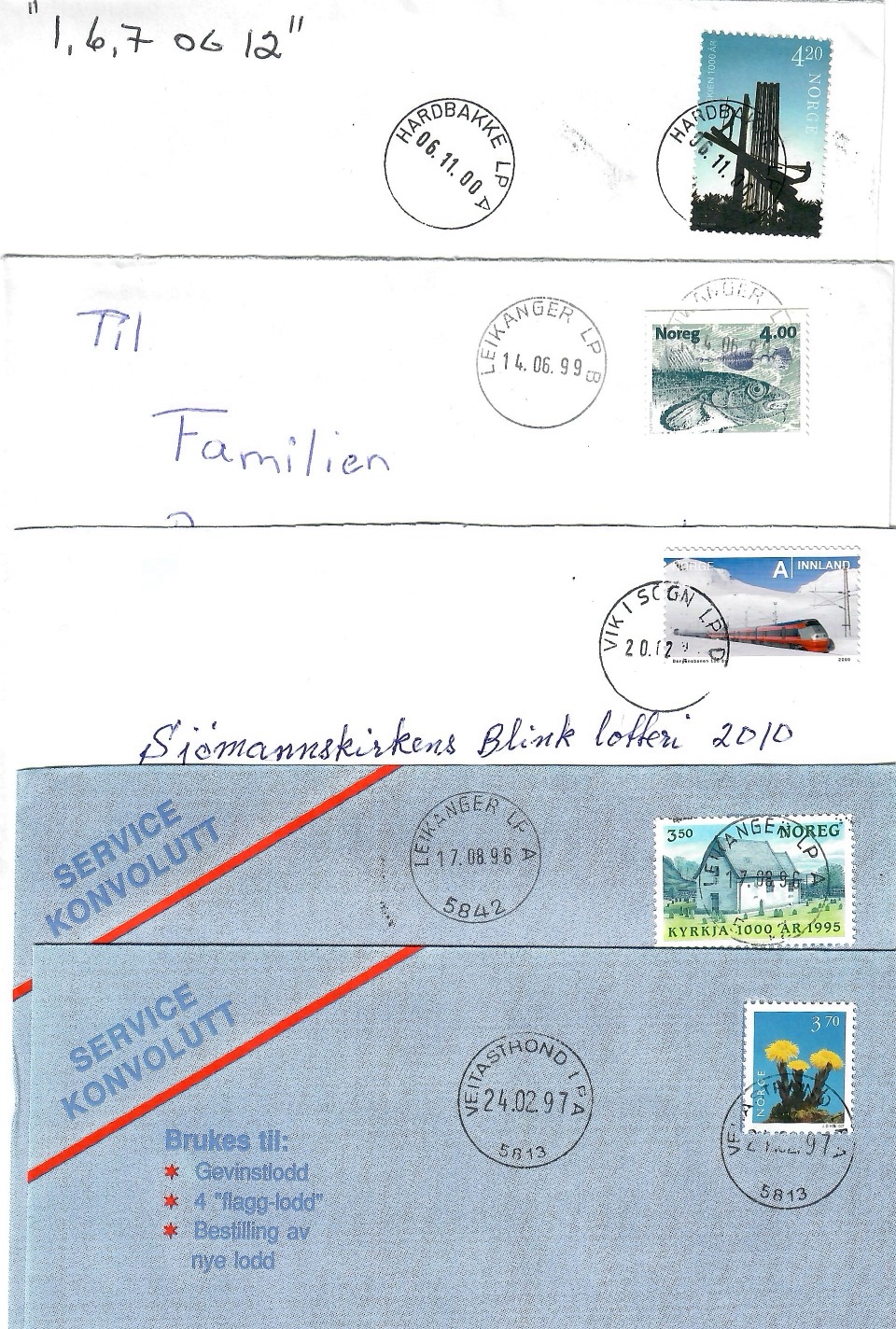 5 LP stempel frå Sogn og Fjordane