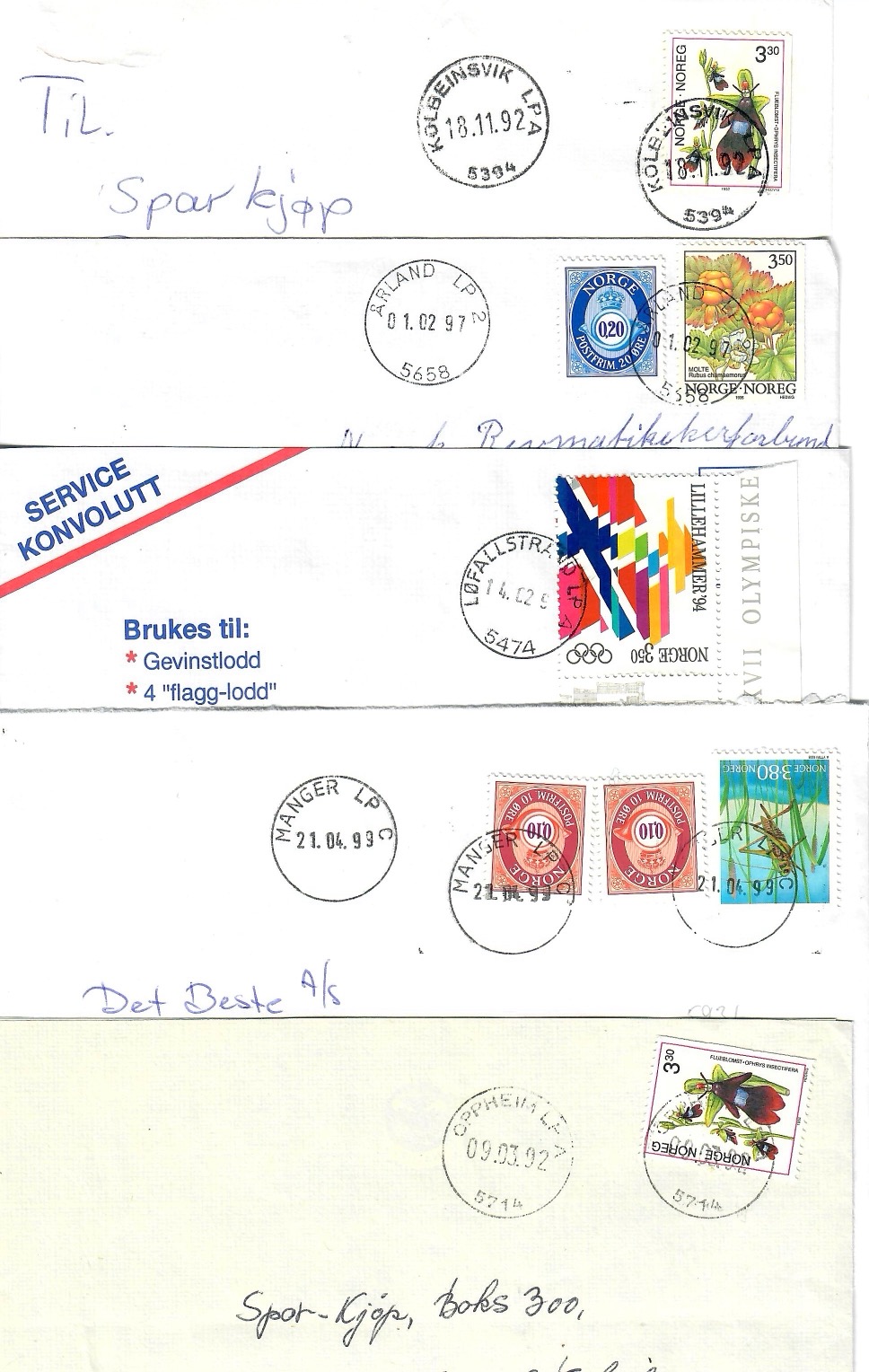 5 LP stempel frå Hordaland