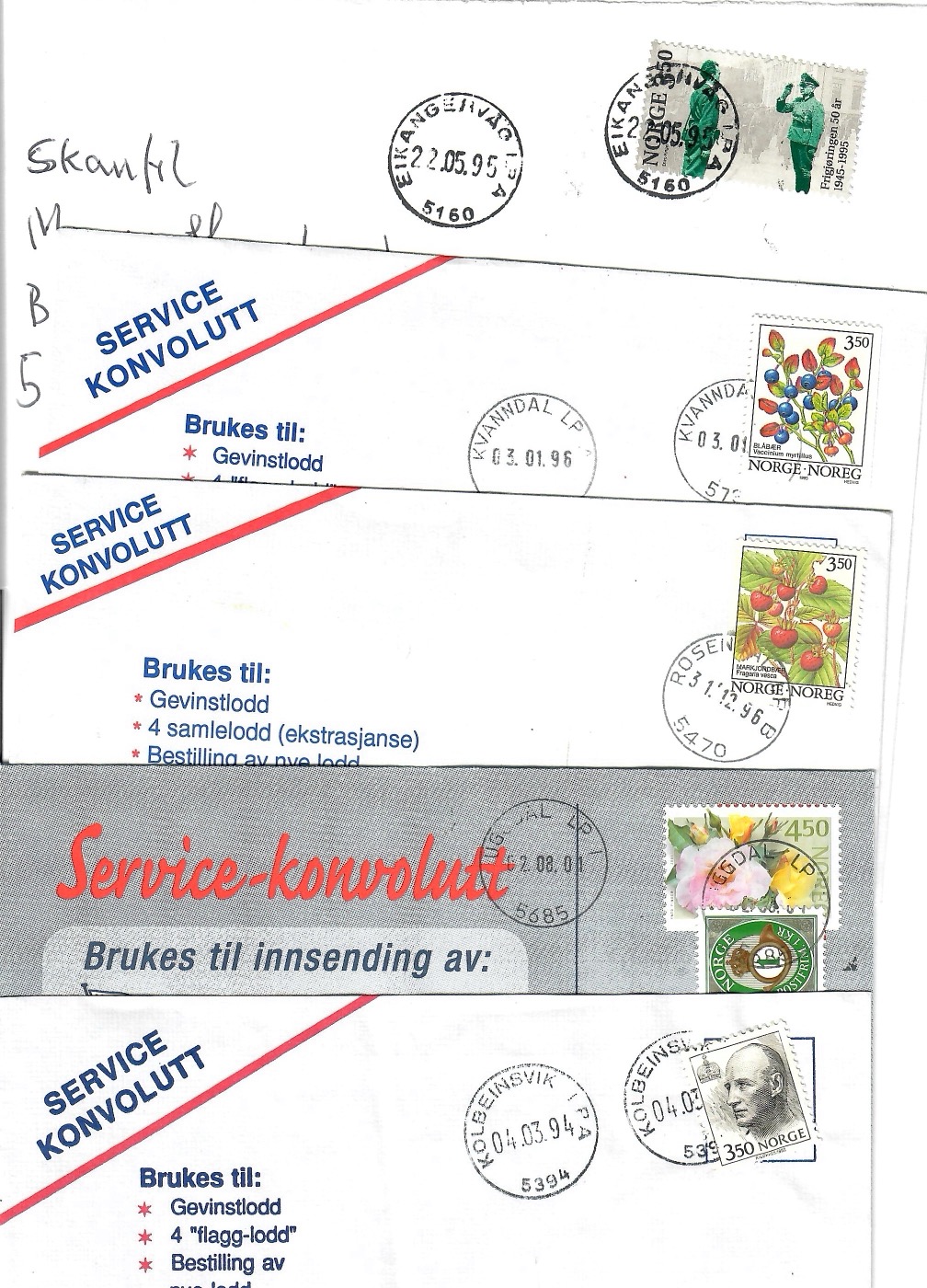 5 LP stempel frå Hordaland