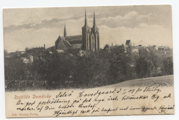 Roskilde Domkirke.        Brevkort.
