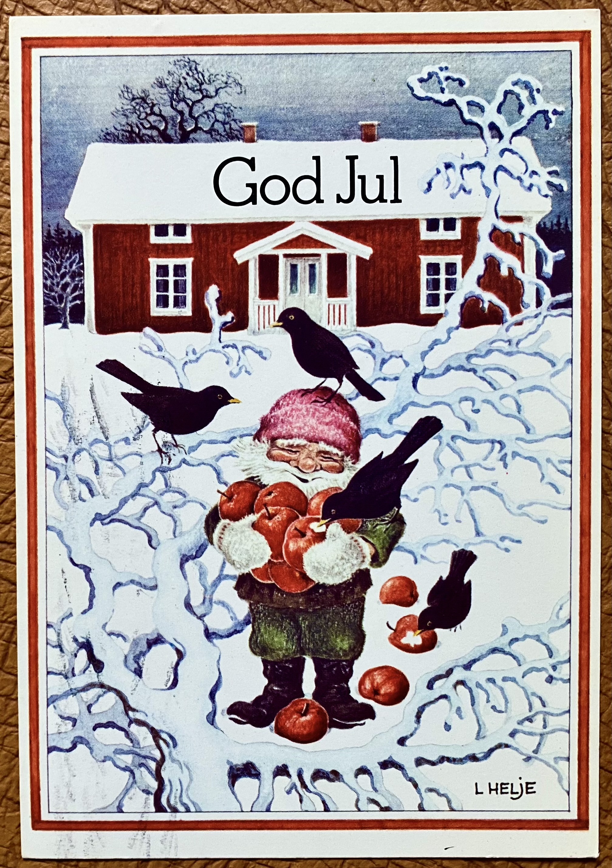 Julekort St Lillehammer 1978 Original: Lennart Helje
