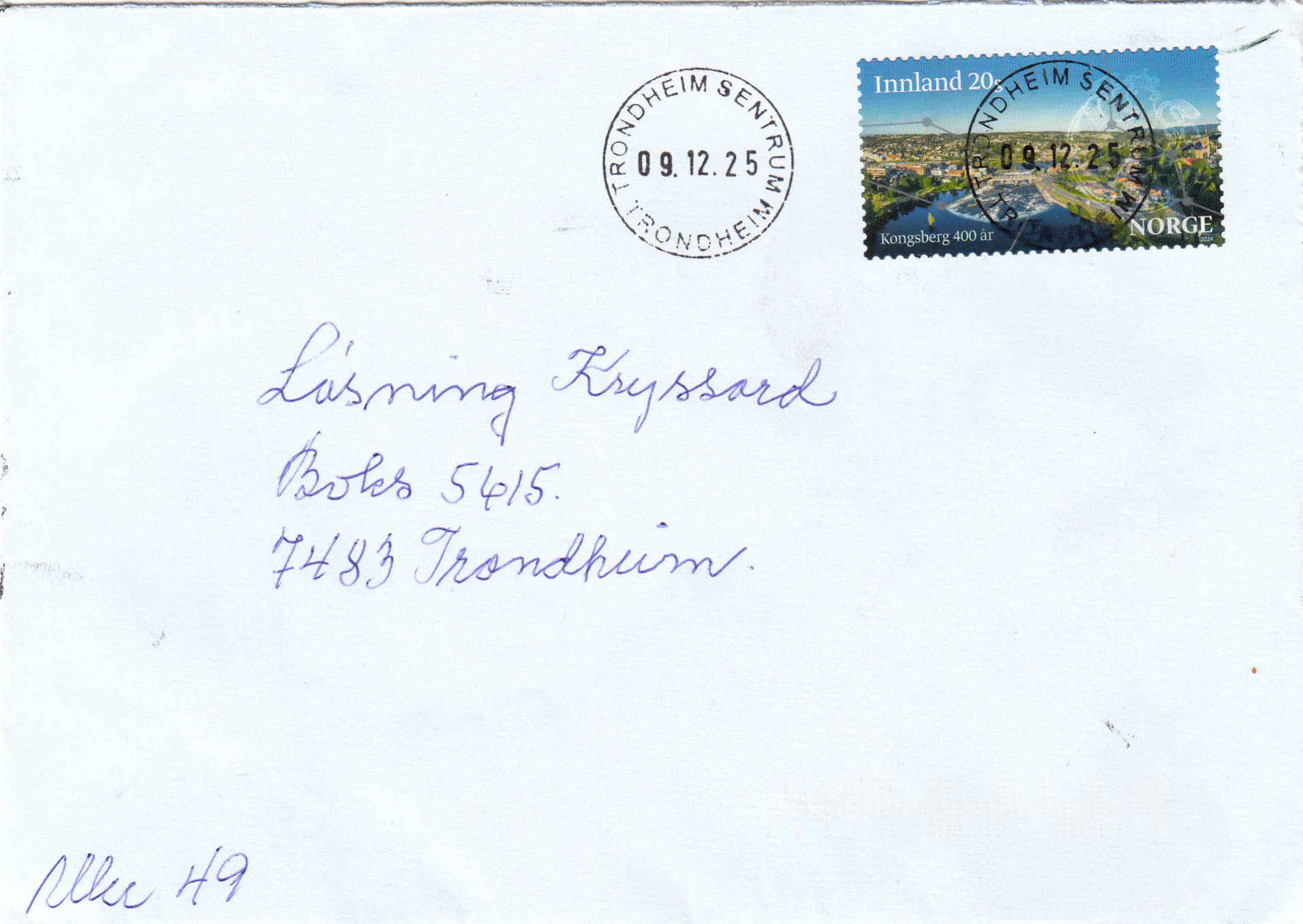 NK 2115 lux stemplet Trondheim sentrum 09.12.25