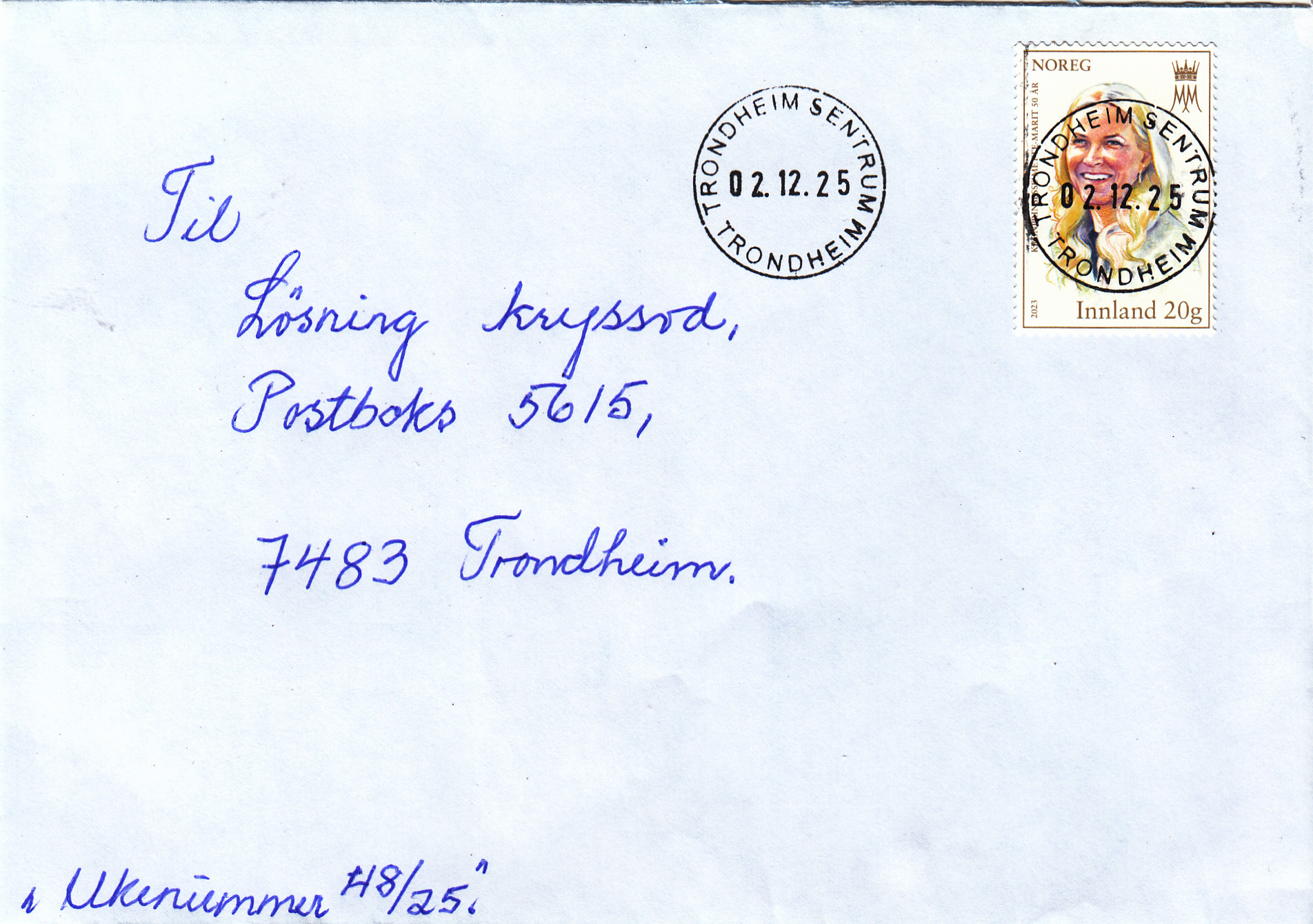 NK 2102 lux stemplet Trondheim sentrum 02.12.25