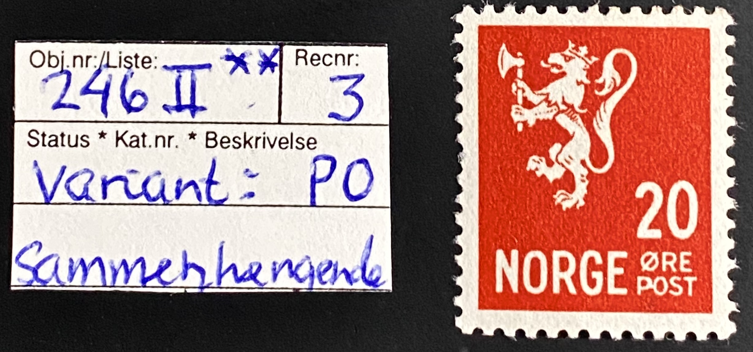 NK 246 II Variant PO i POST sammenhengende