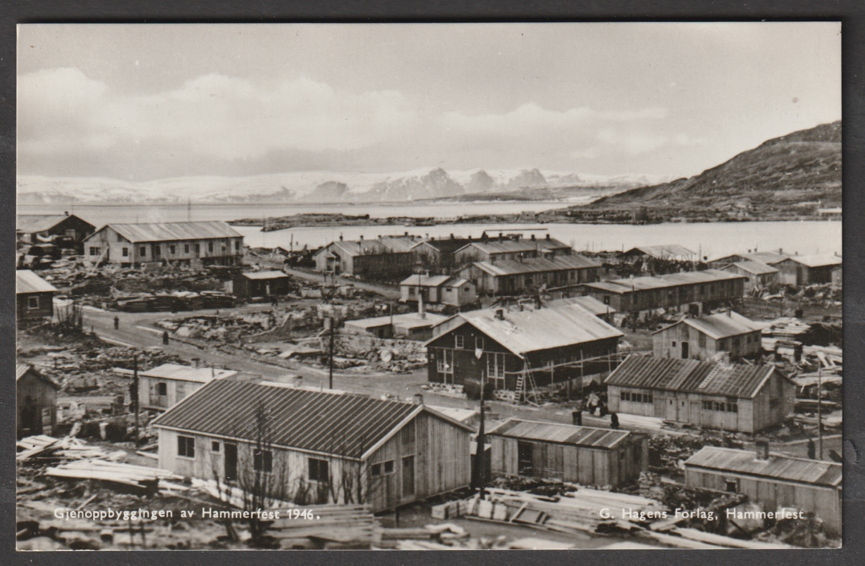 Gjenoppbyggingen av Hammerfest 1946. G. Hagen
