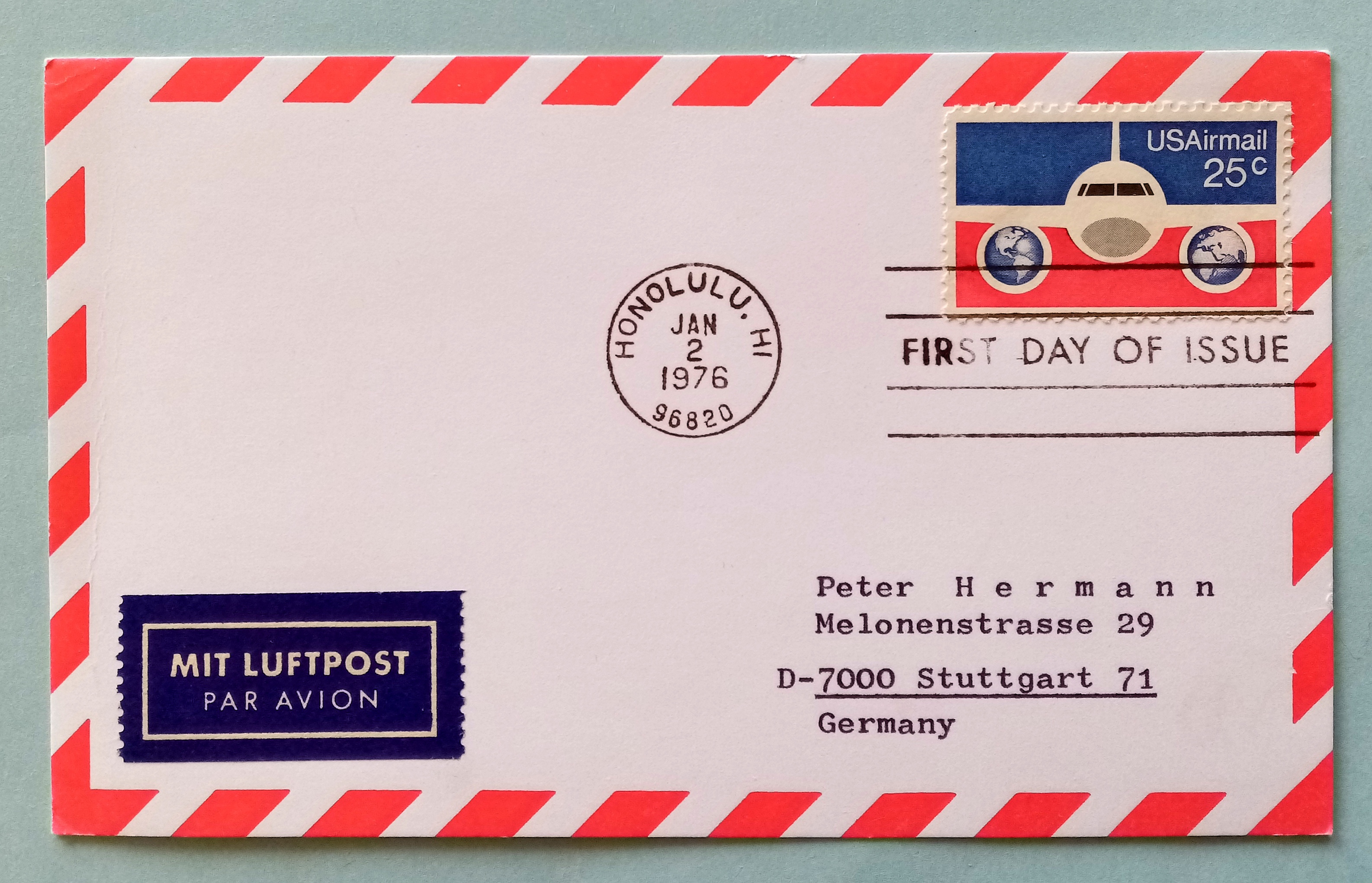 USA - FDC HONOLULU.HI. JAN 2.1976