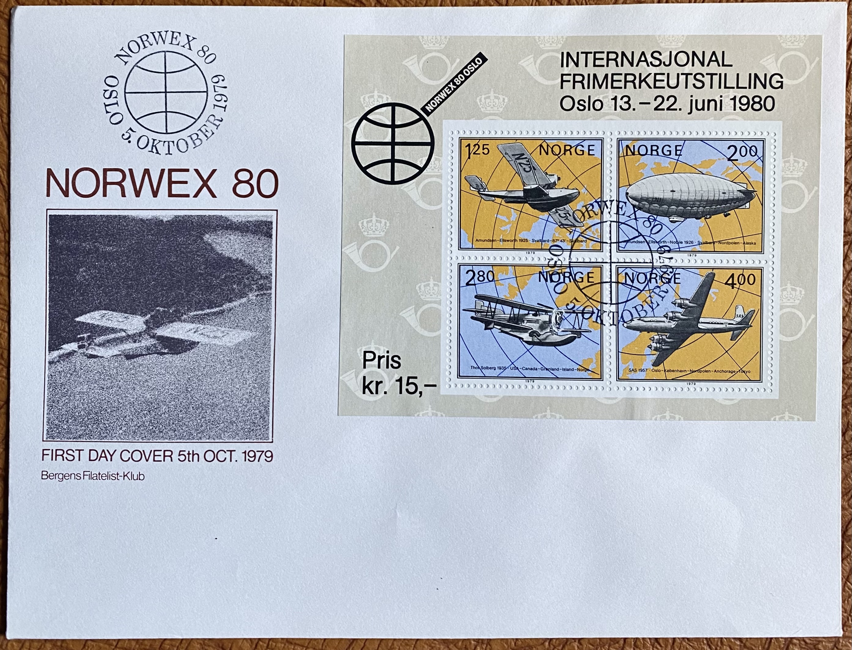 FDC NK 850-853 Bergens FK