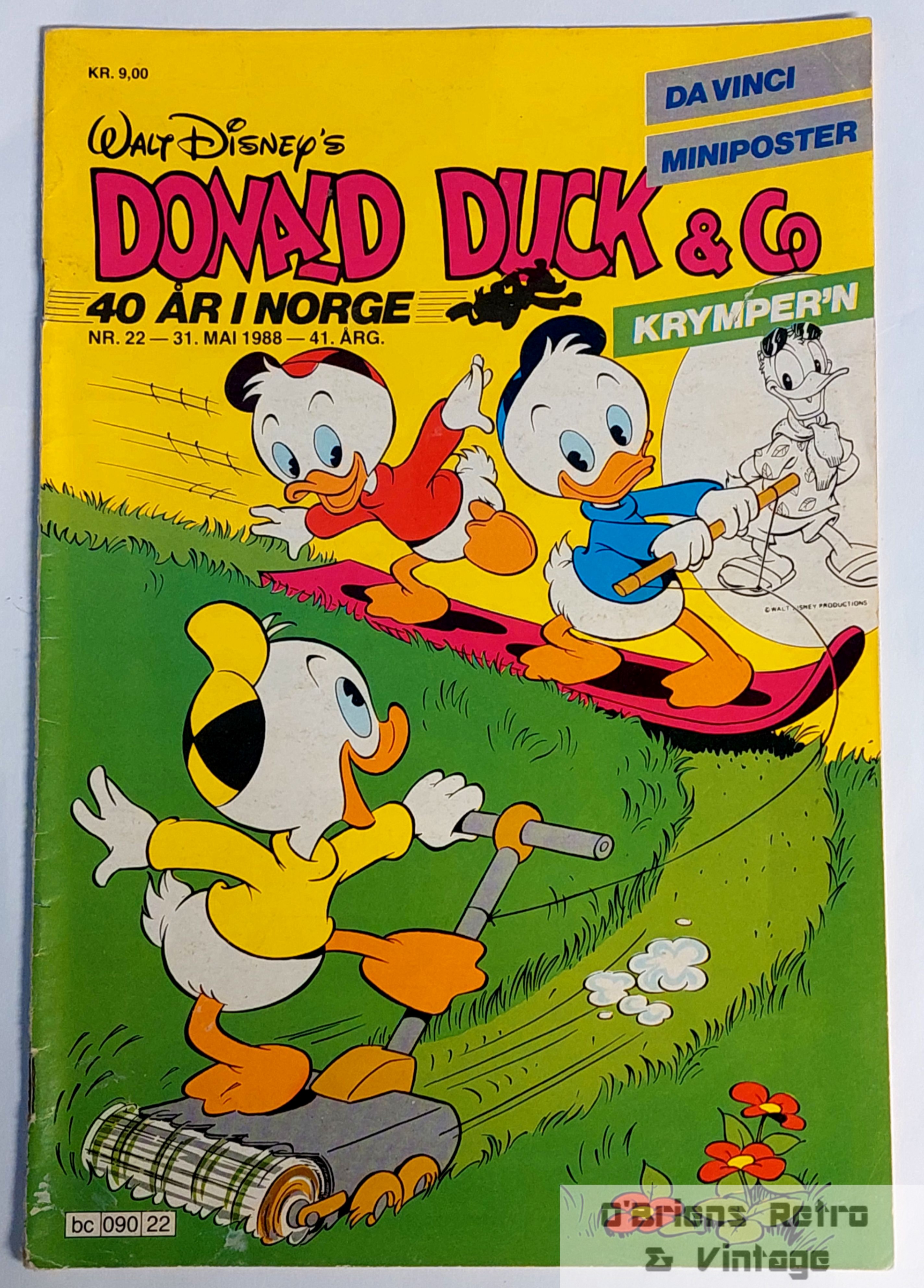 Donald Duck & Co - 1988 - Nr. 22 - Med Da Vinci miniposter!