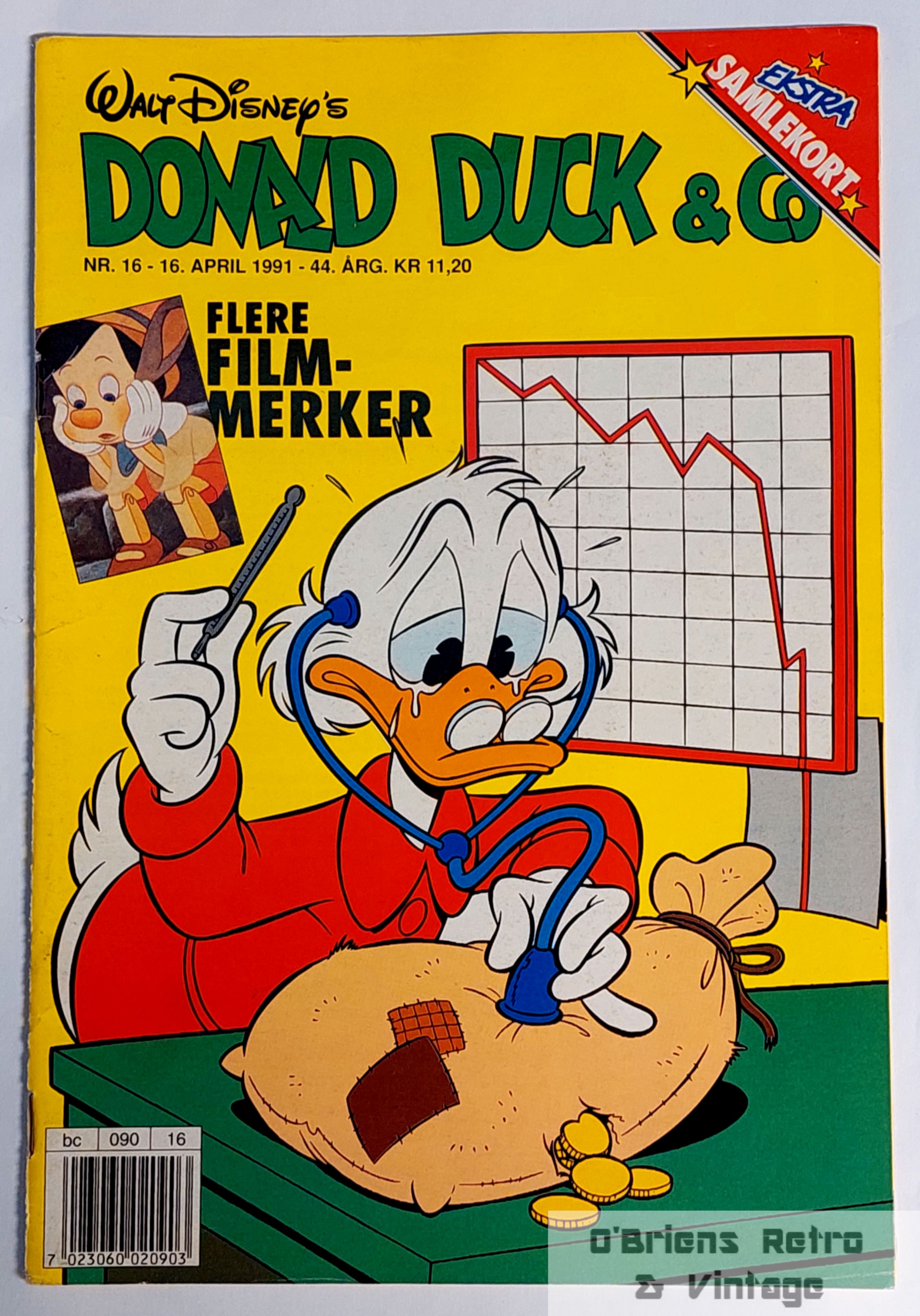 Donald Duck & Co - 1991 - Nr. 16 - Med filmmerker og samlekort!