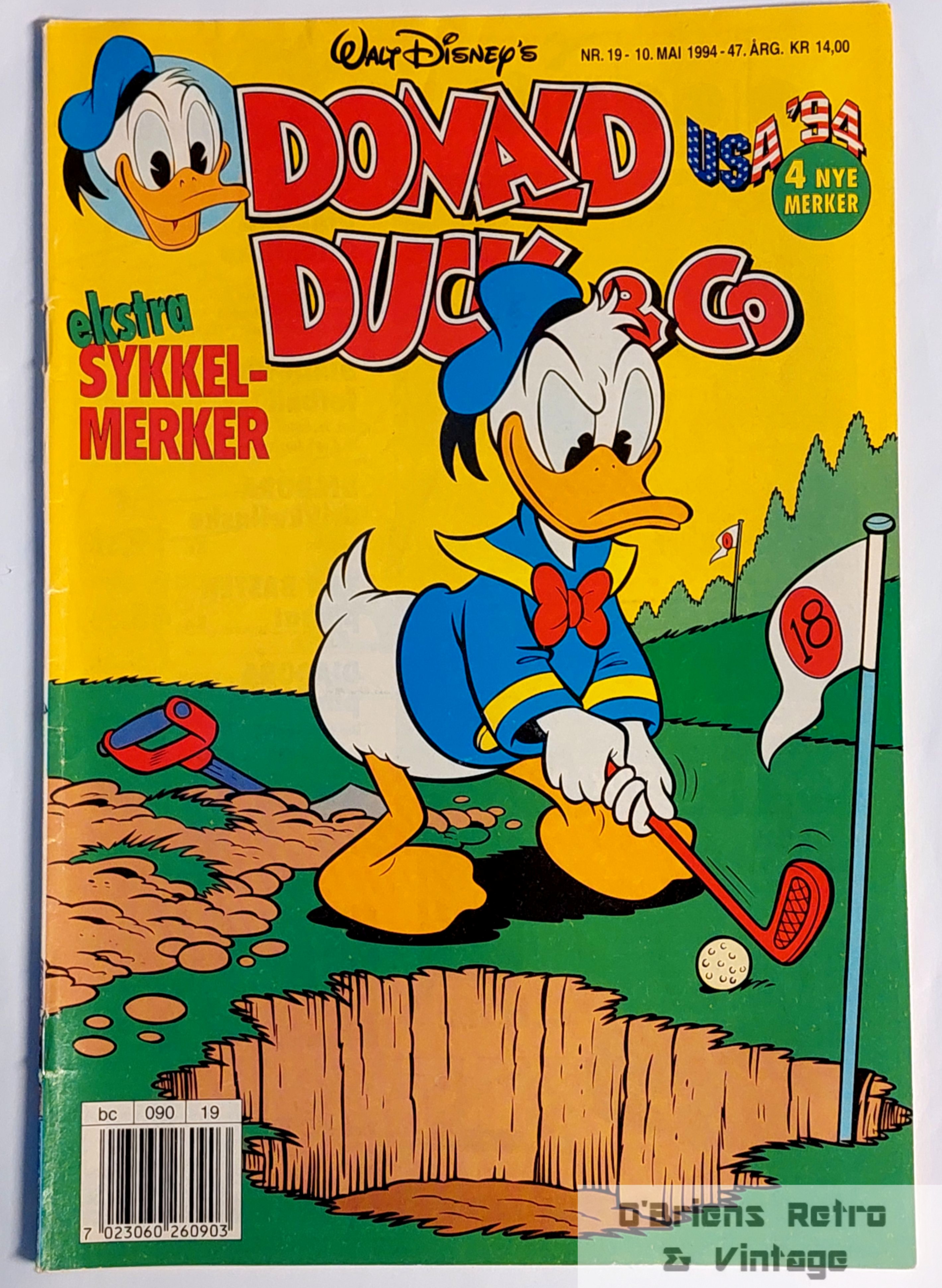 Donald Duck & Co - 1994 - Nr. 19 - Med USA '94 klistremerker