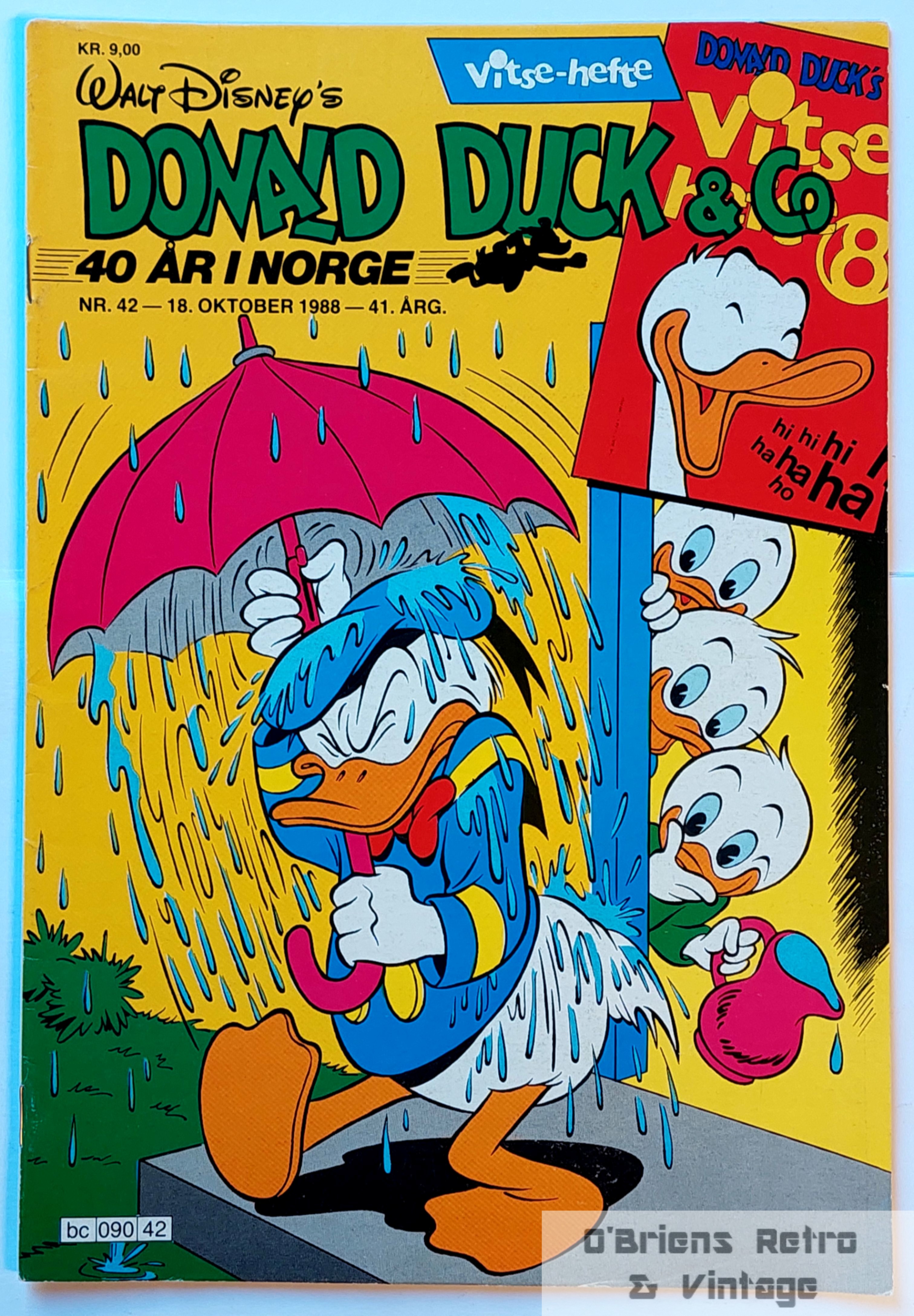 Donald Duck & Co - 1988 - Nr. 42 - Med Vitse-hefte nr. 8
