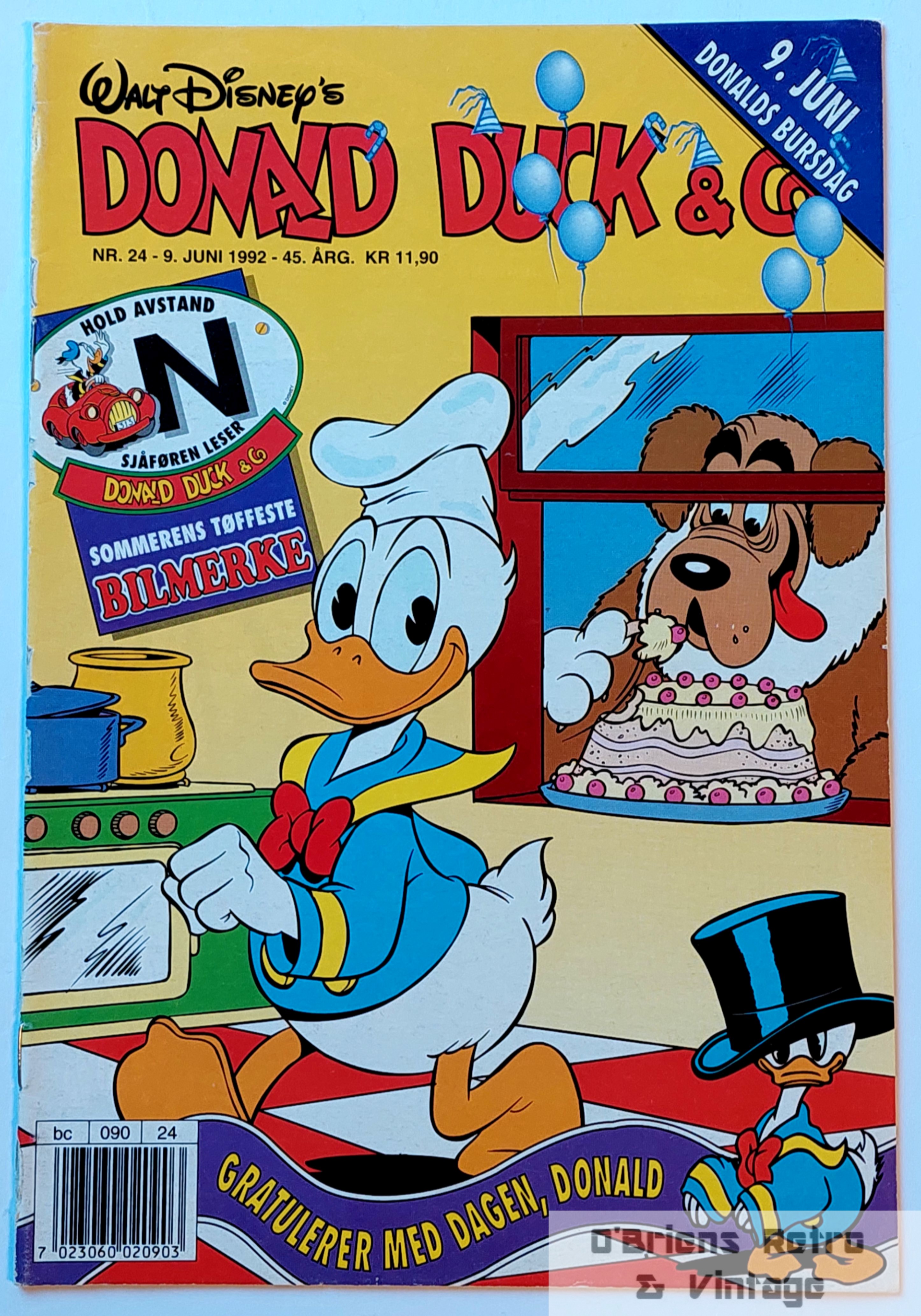 Donald Duck & Co - 1992 - Nr. 24 - Med tøft bilmerke!