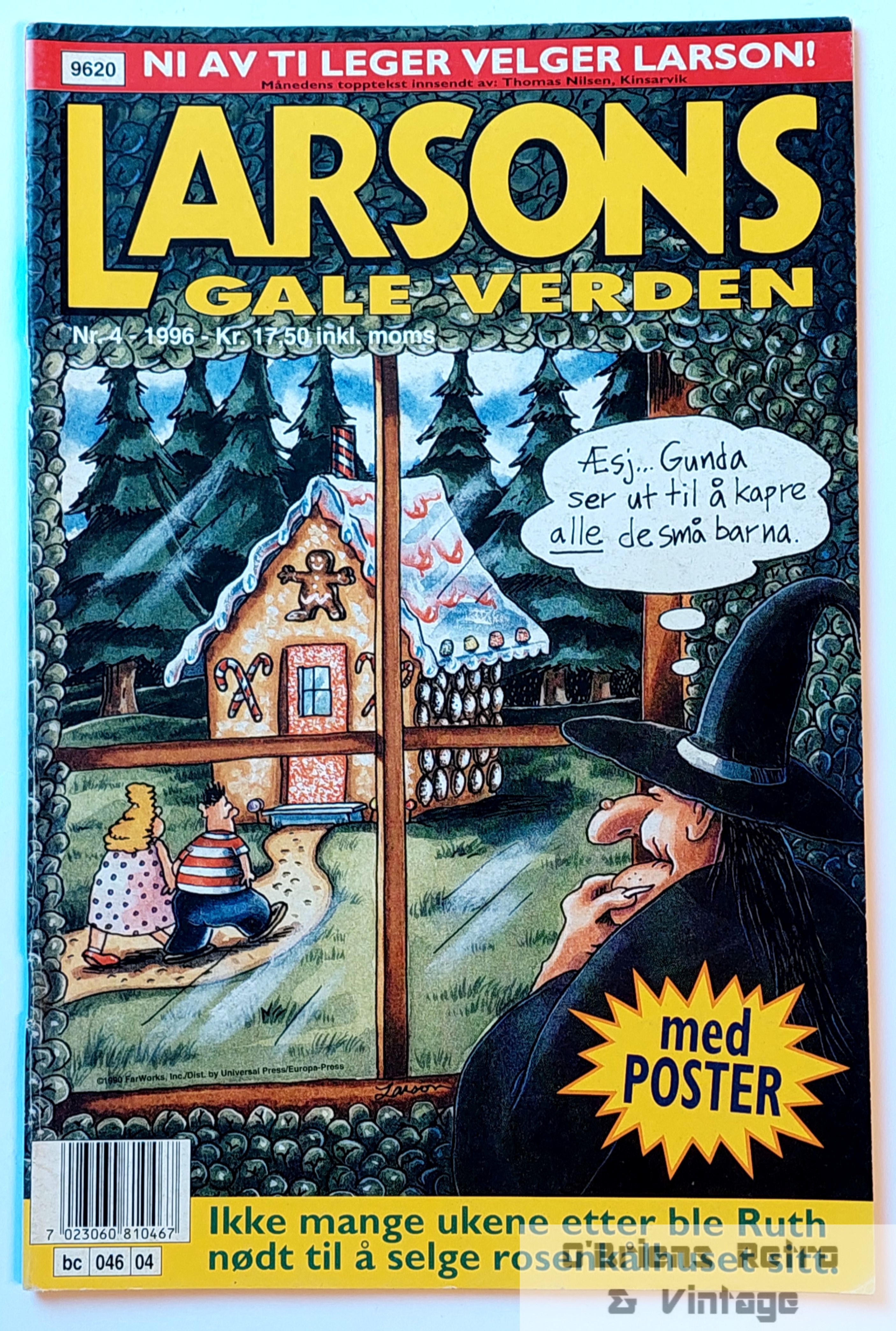 Larsons gale verden - 1996 - Nr. 4 - Med poster!