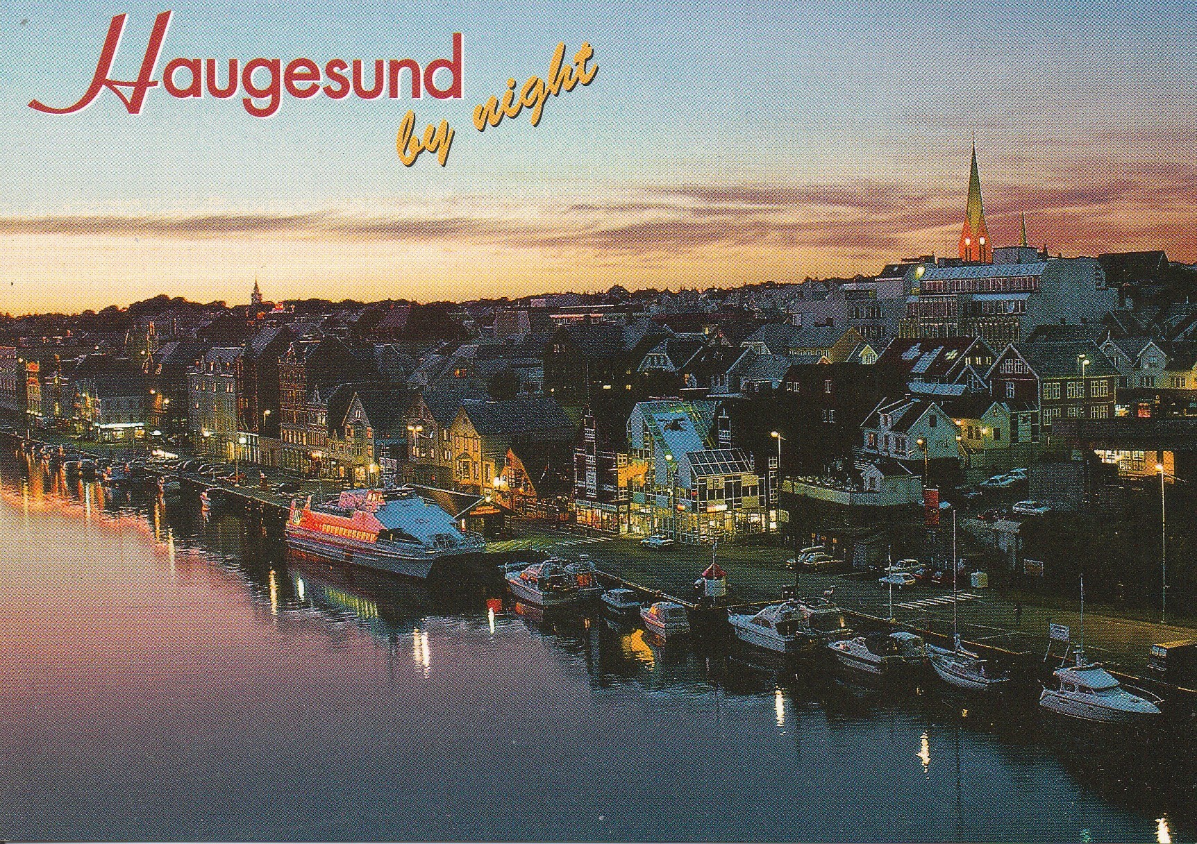 Haugesund by night . Aune F-15879-5