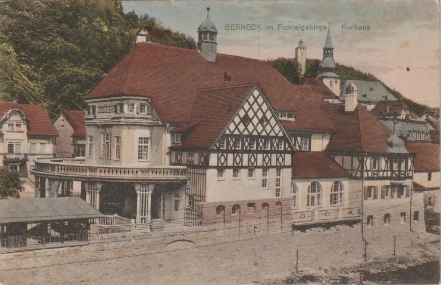Kurhaus Berneck Fichtelgebirge - Graphit - Tyskland - Postkort