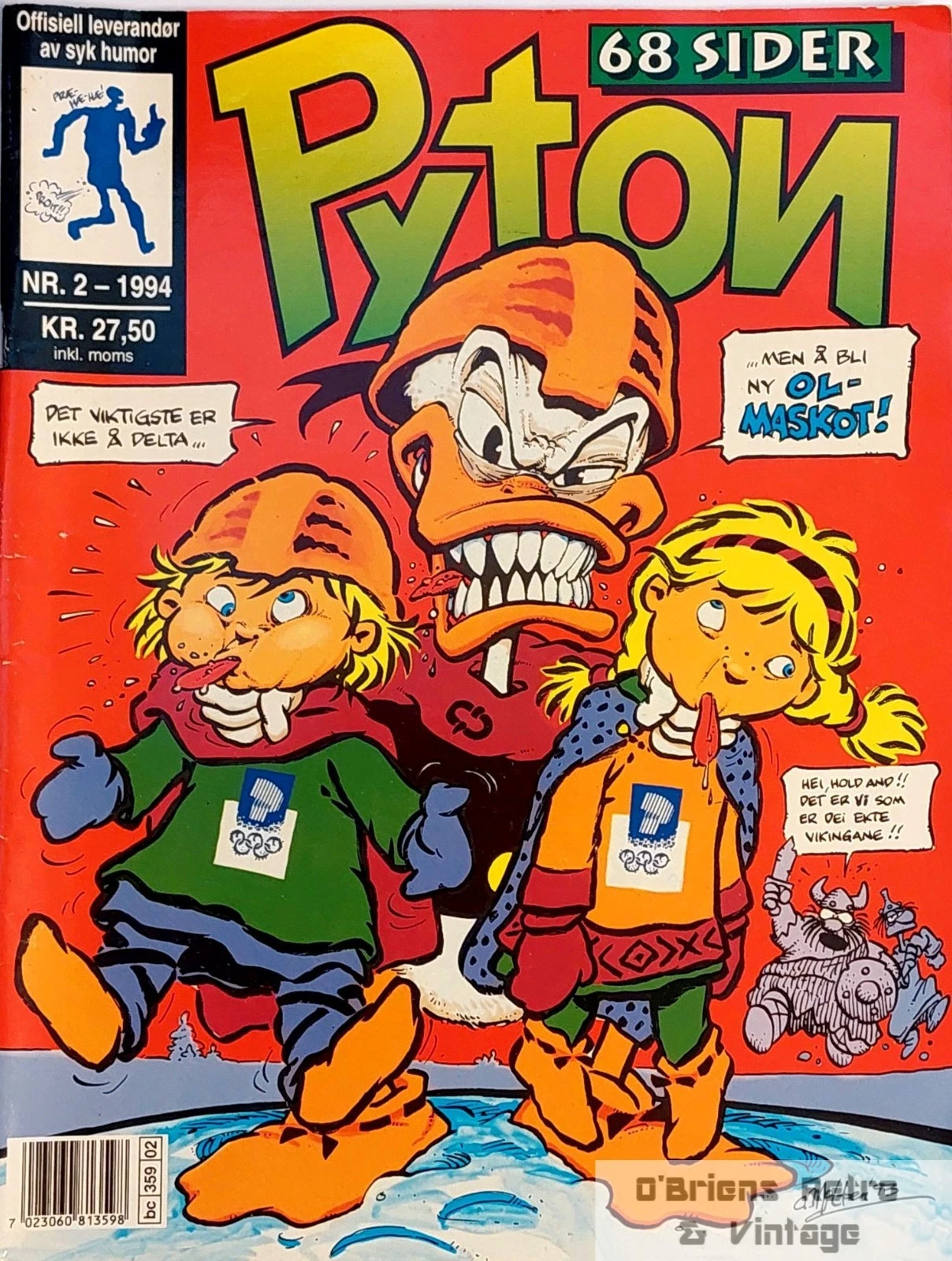 Pyton - 1994 - Nr. 2 - OL-maskoter er helt PYTON