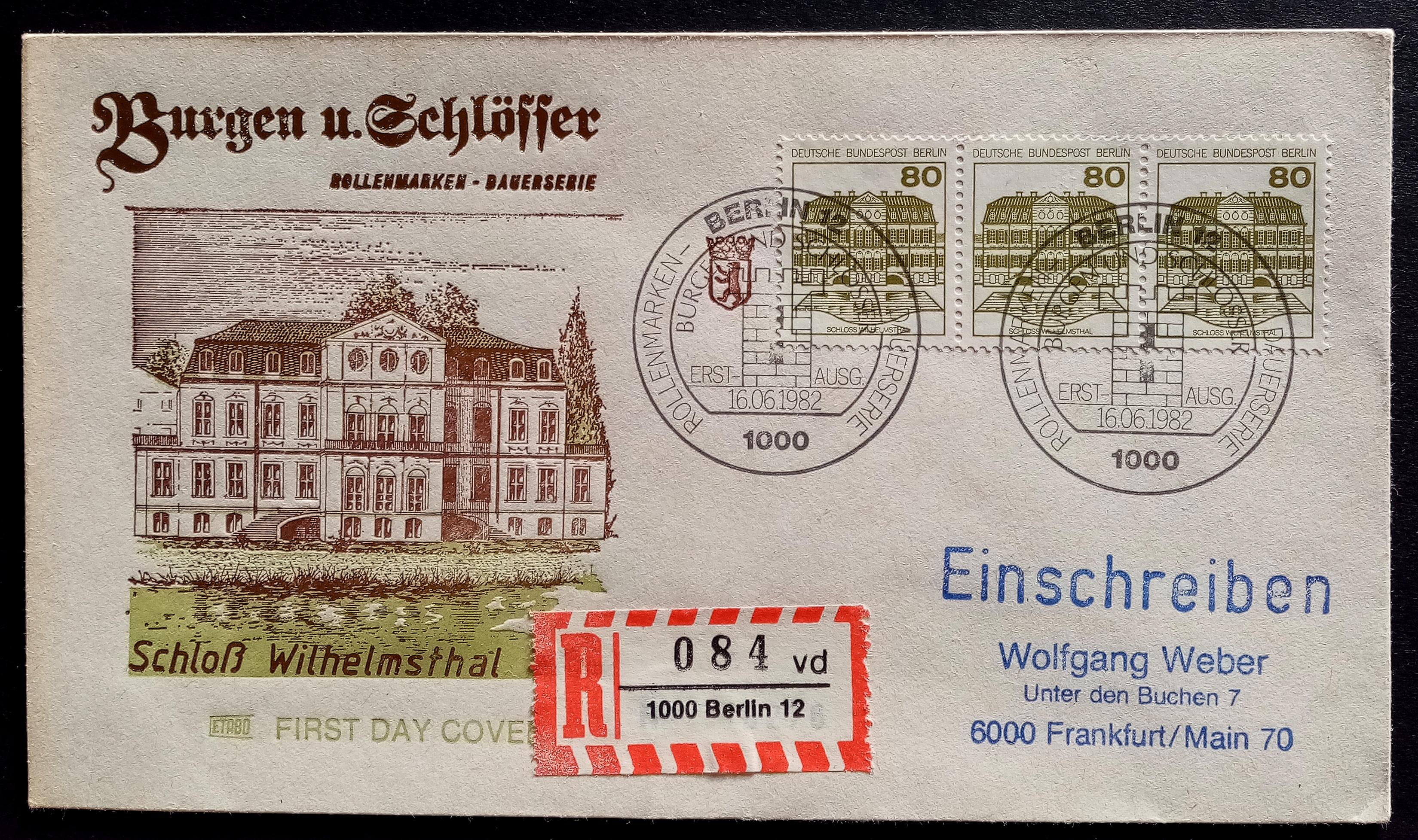 VestBerlin - FDC - BERLIN. 16.06.1982