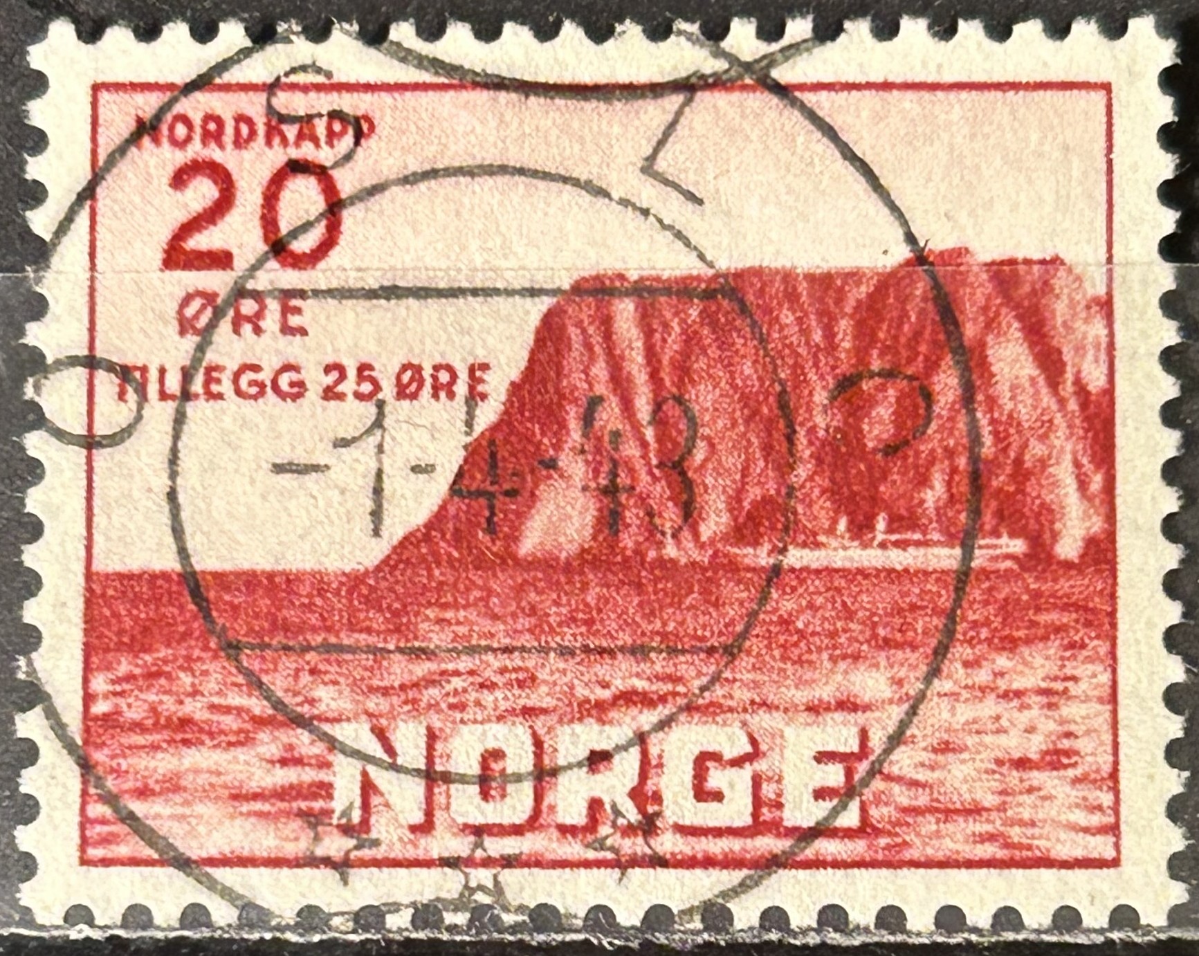 NK 312. PRIMA=OSLO 1-4-43=