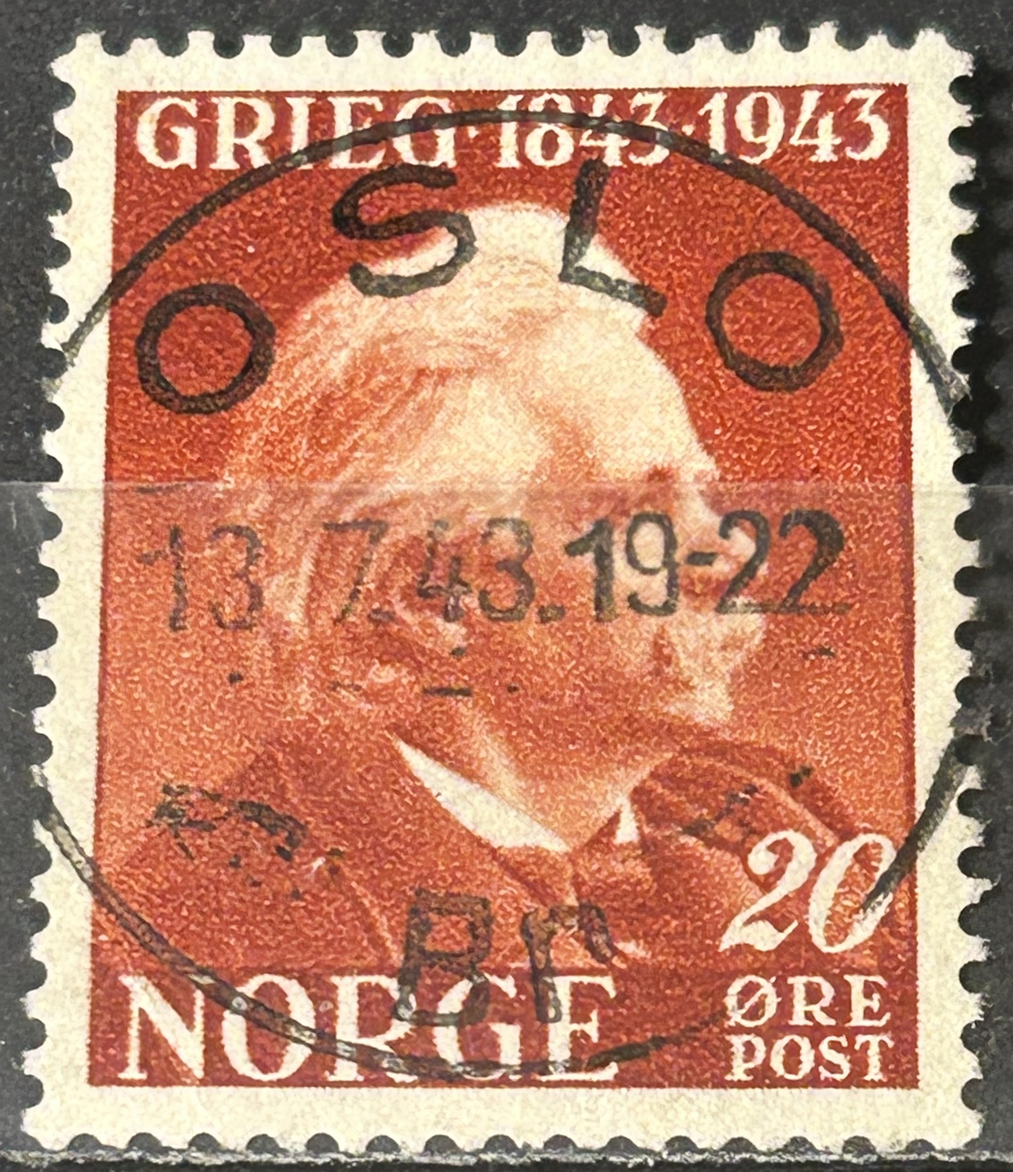 NK 315. LUX=OSLO BR. 13-7-43=