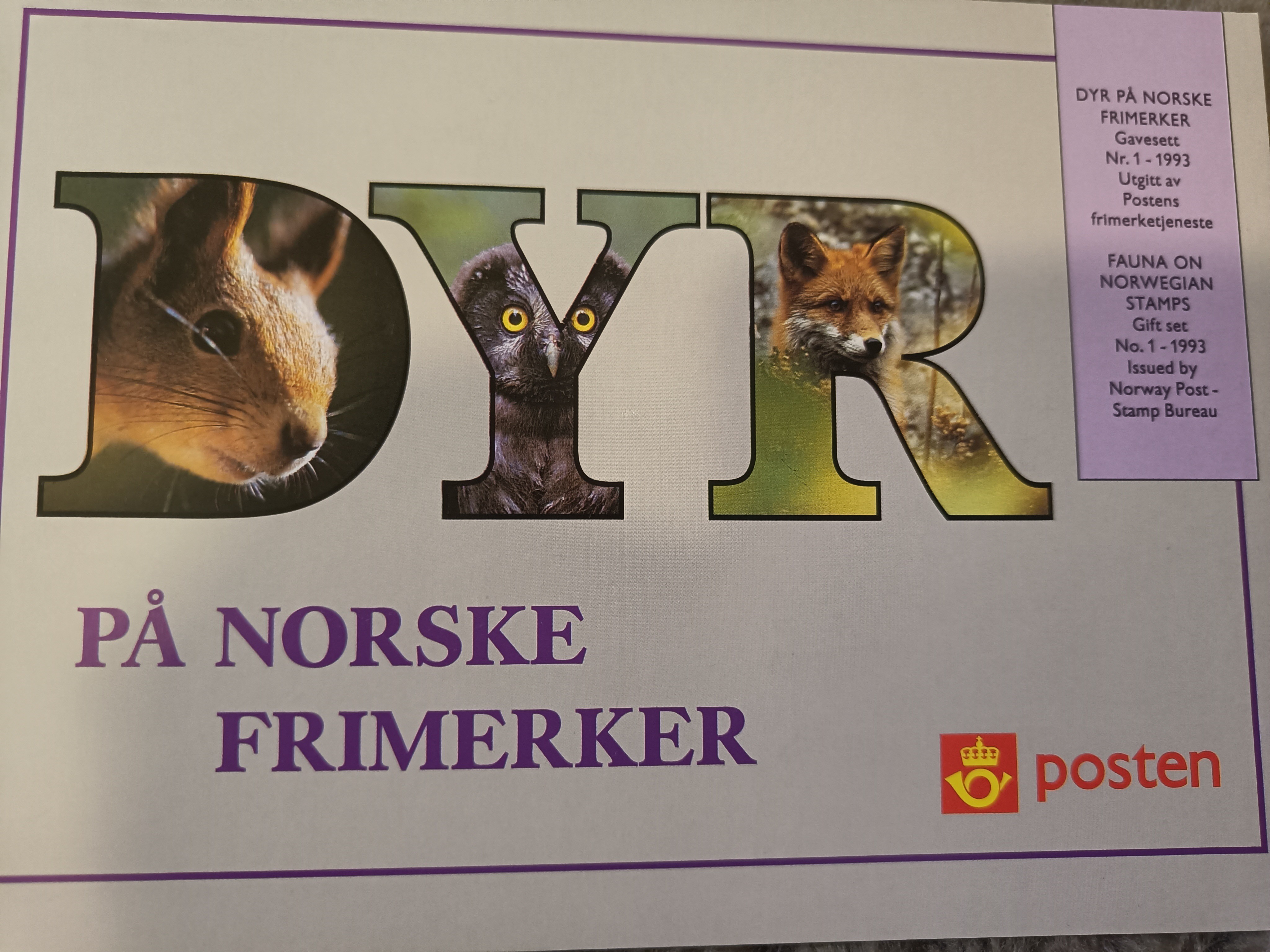 Dyr på Norske frimerker.