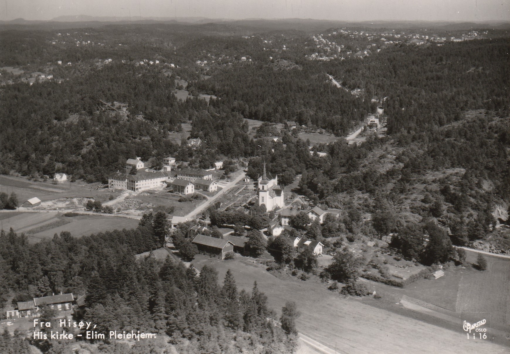Fra Hisøy,  His kirke - Elim Pleihjem.  Harstad 1 i 16