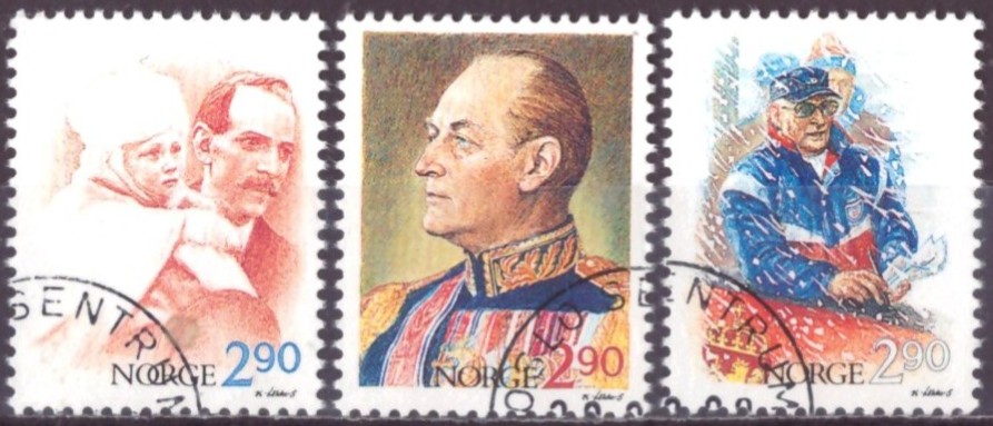 NK 1046-48. PEN RUNDSTEMPLA SERIE.   (36,-)