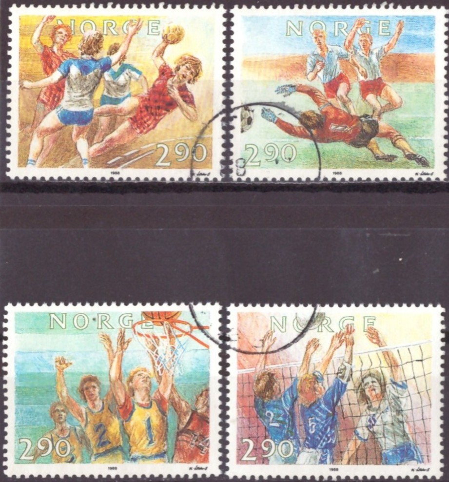 NK 1052-55. PEN RUNDSTEMPLA SERIE.   (64,-)