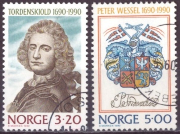 NK 1095-96. PEN RUNDSTEMPLA SERIE.   (6,-)