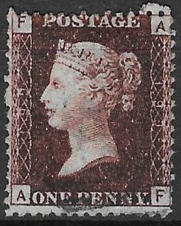 England SG 37 rødbrun - verdi 4.500 NOK