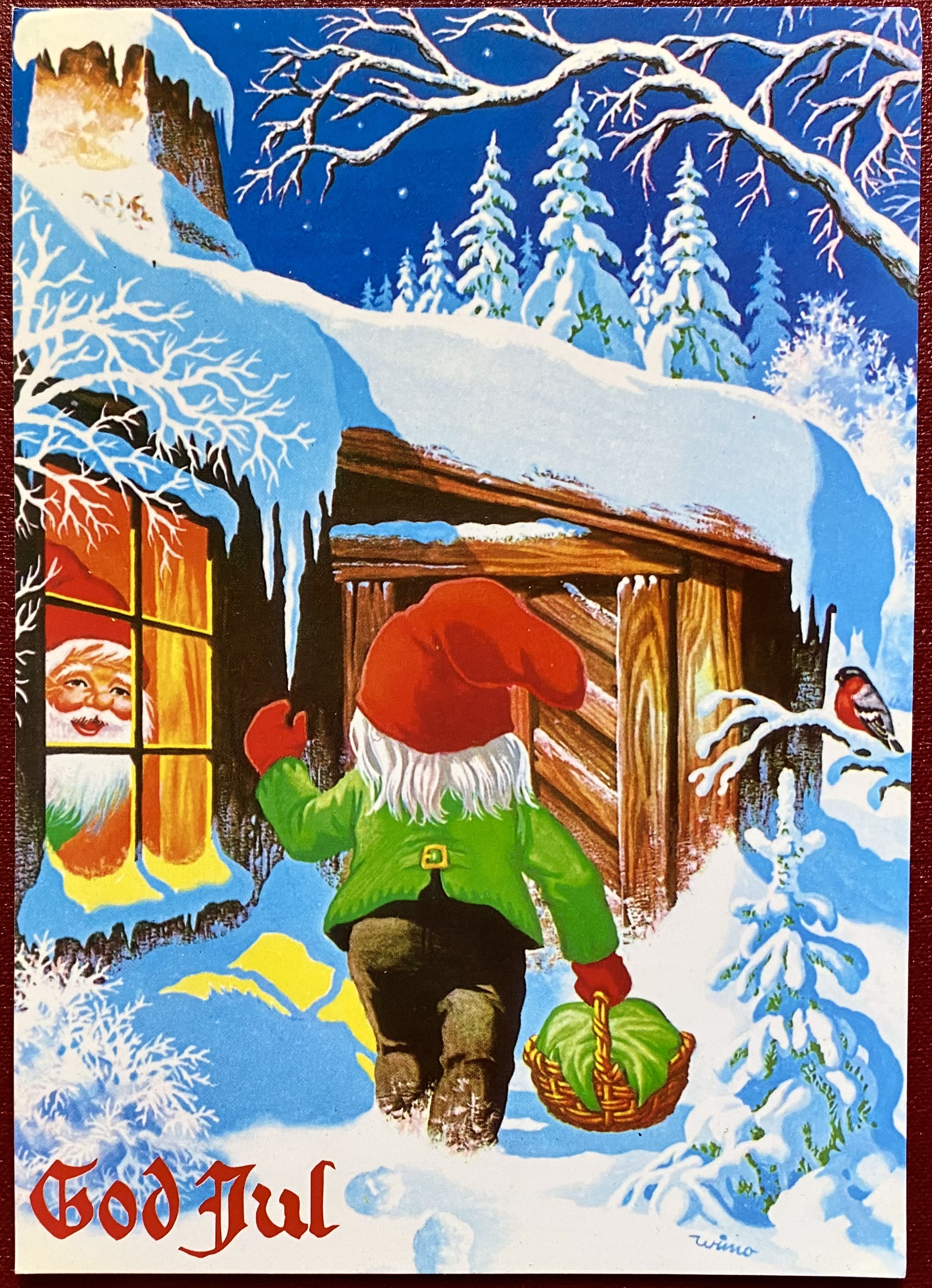 Julekort 18007 Stemplet 1995