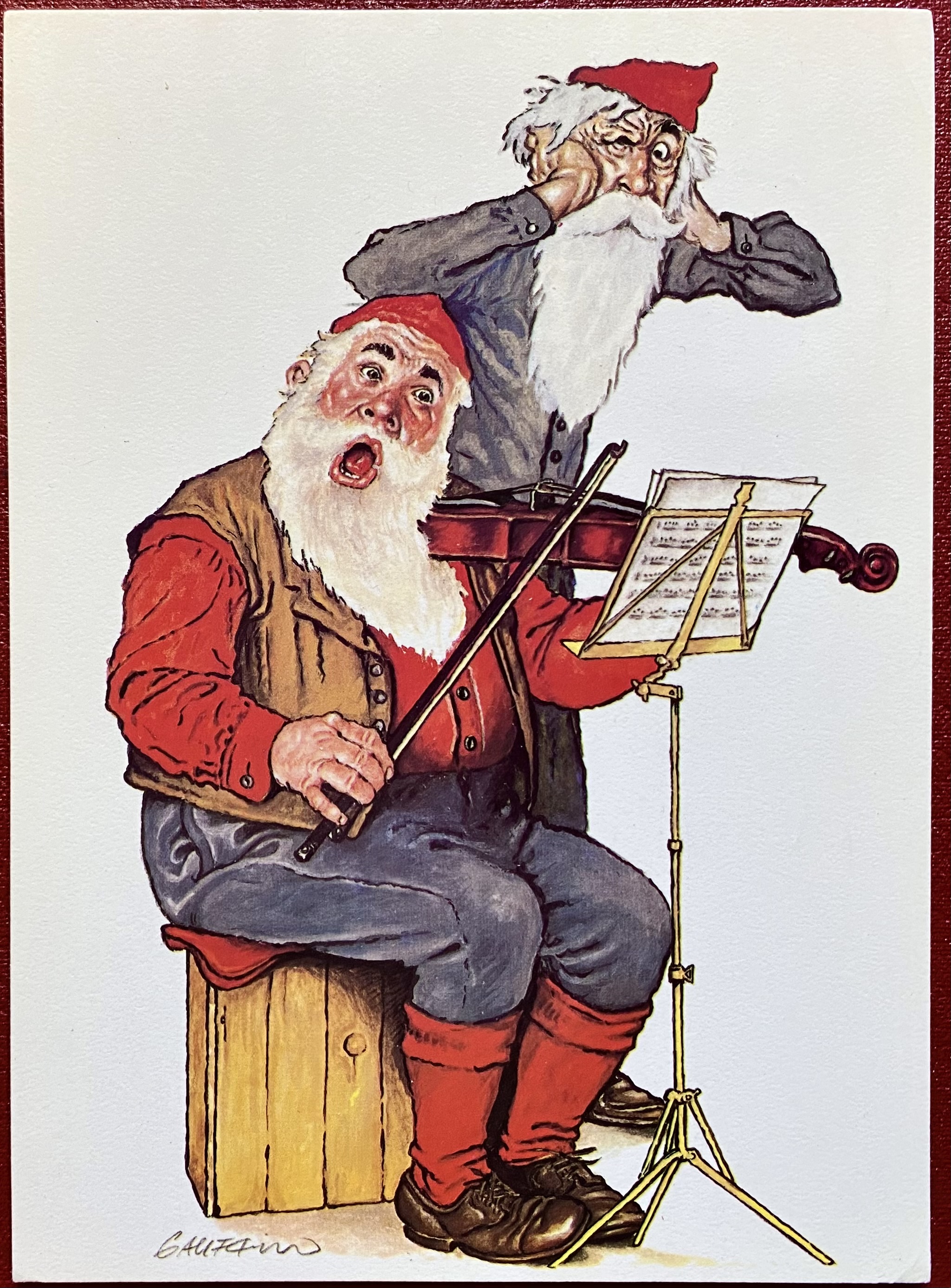 Julekort Hans Gauffin