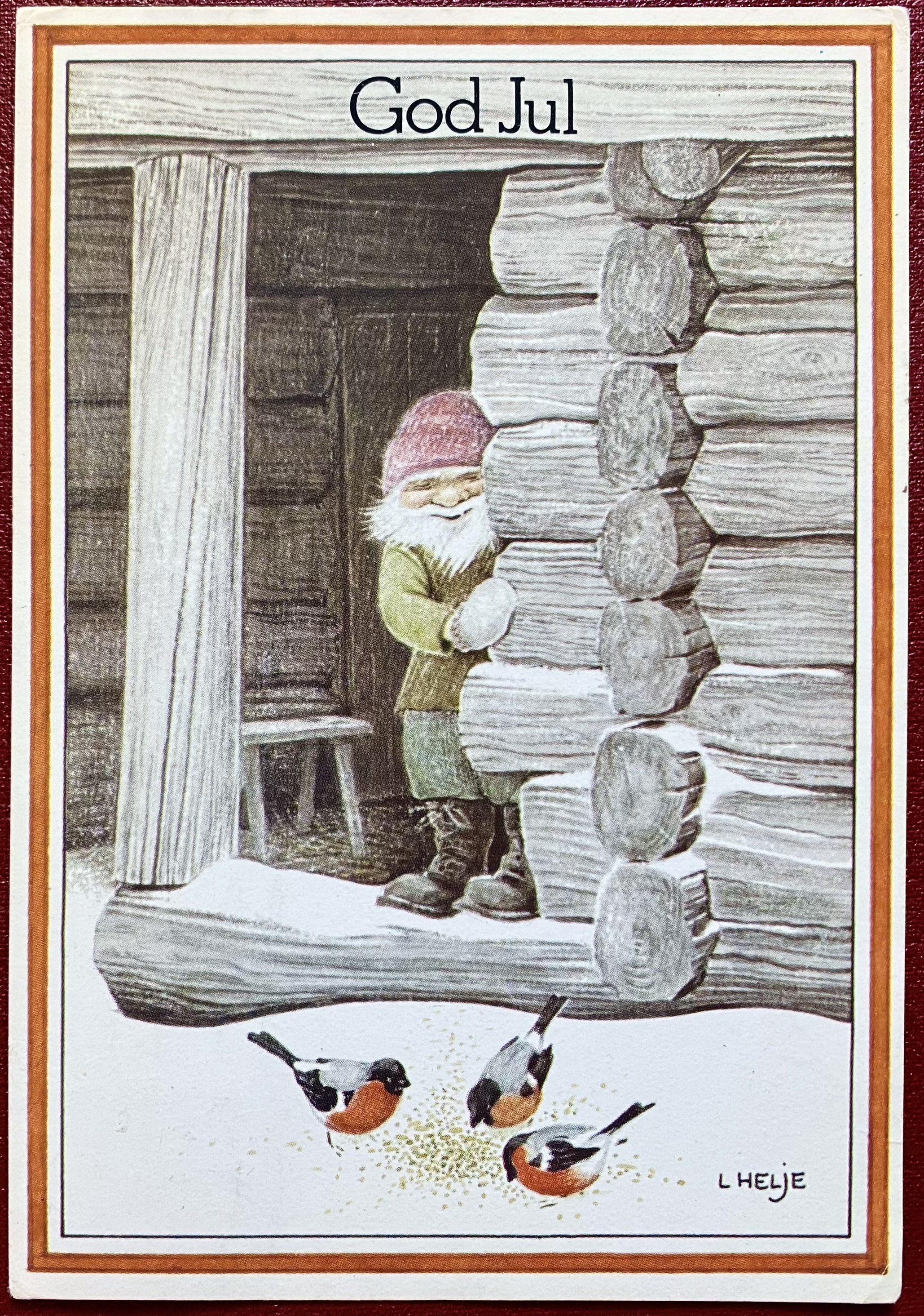 Julekort Lennart Helje Stemplet 1979