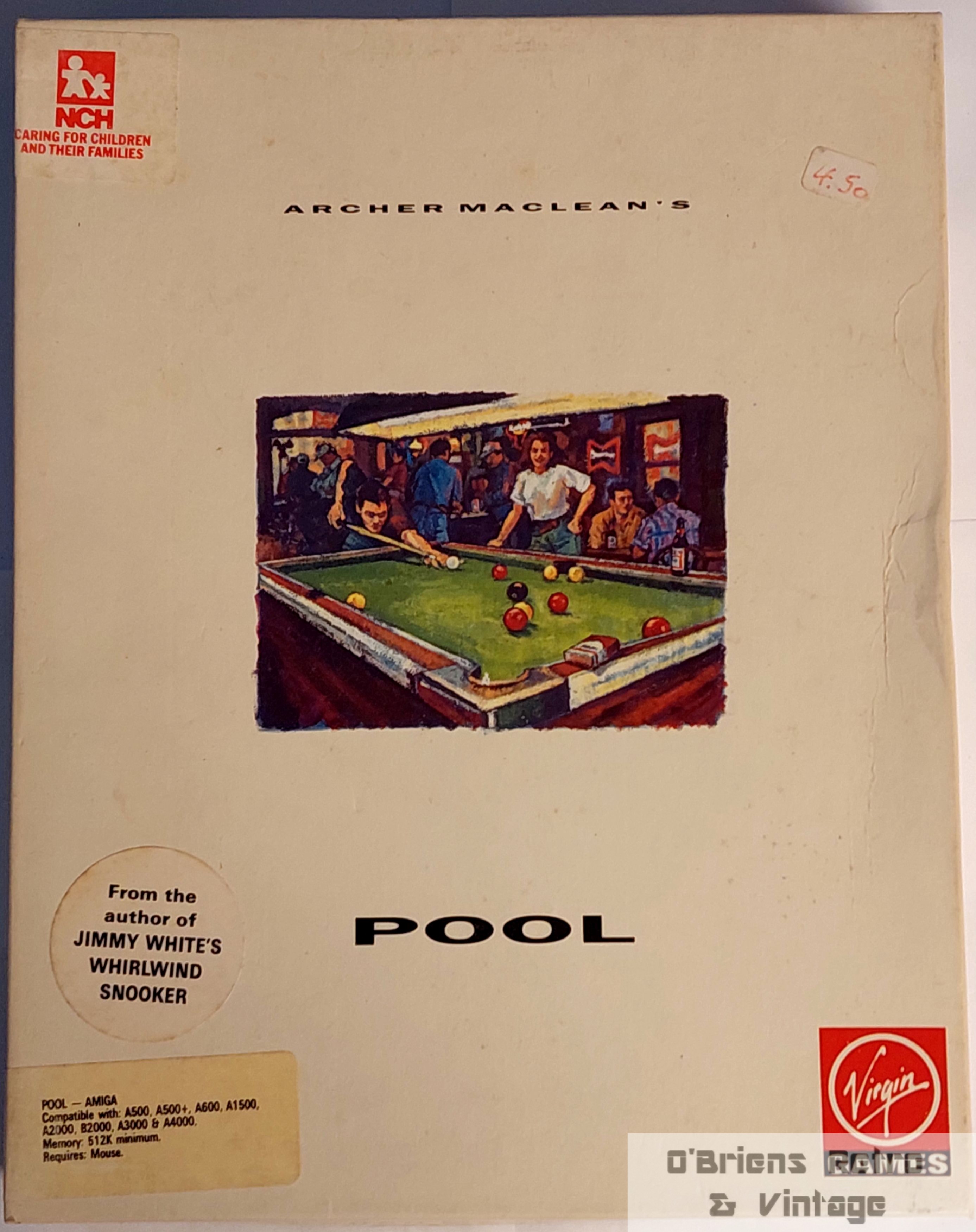 Arthur Maclean's Pool - Commodore Amiga - Virgin - 1992