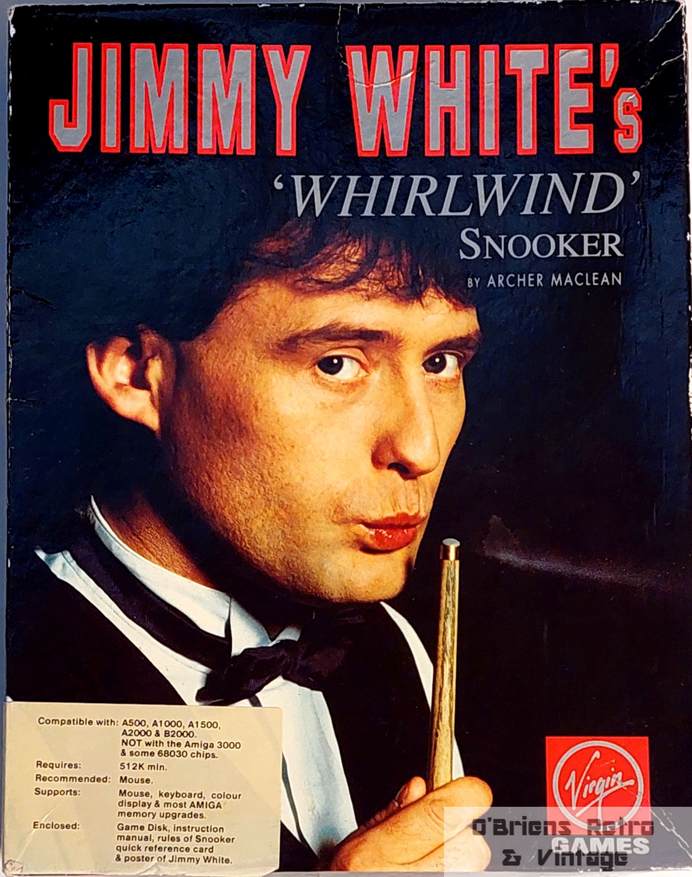 Jimmy White's Whirlwind Snooker - Commodore Amiga - Virgin