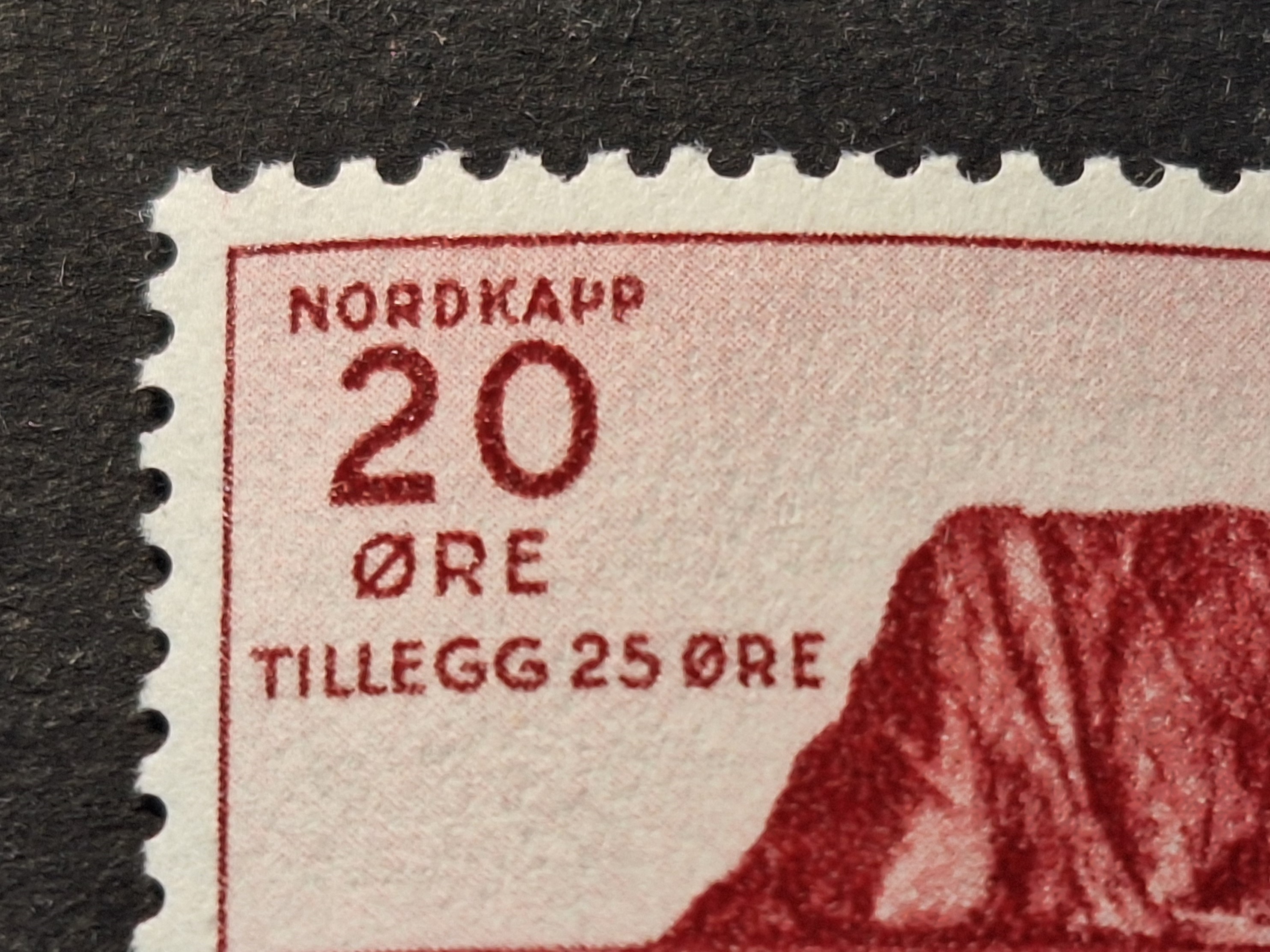 NK 312 --- POSTFRISK (**) - VAR V1: ÅPEN P I NORDKAPP