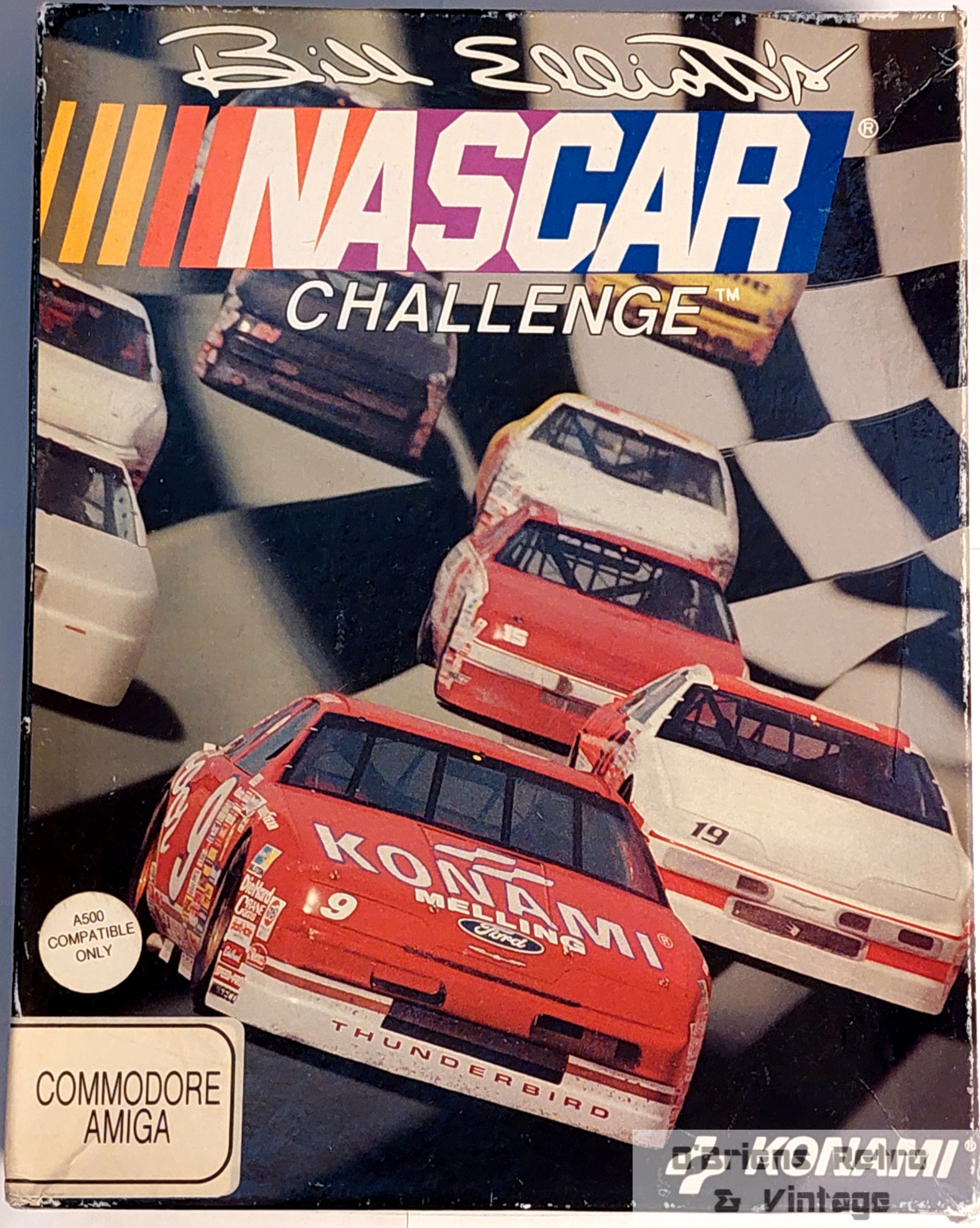 Bill Elliott's NASCAR Challenge - Commodore Amiga - Konami - 1991