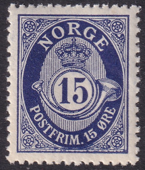 Nk 121 15 øre posthorn 1920/29 **