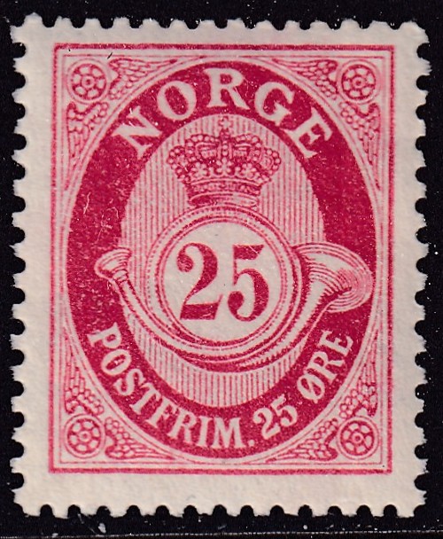 Nk 123 25 øre posthorn 1920/29 **