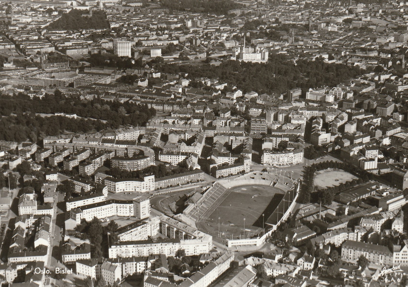 Oslo.  Bislet .  Harstad 36 A 6