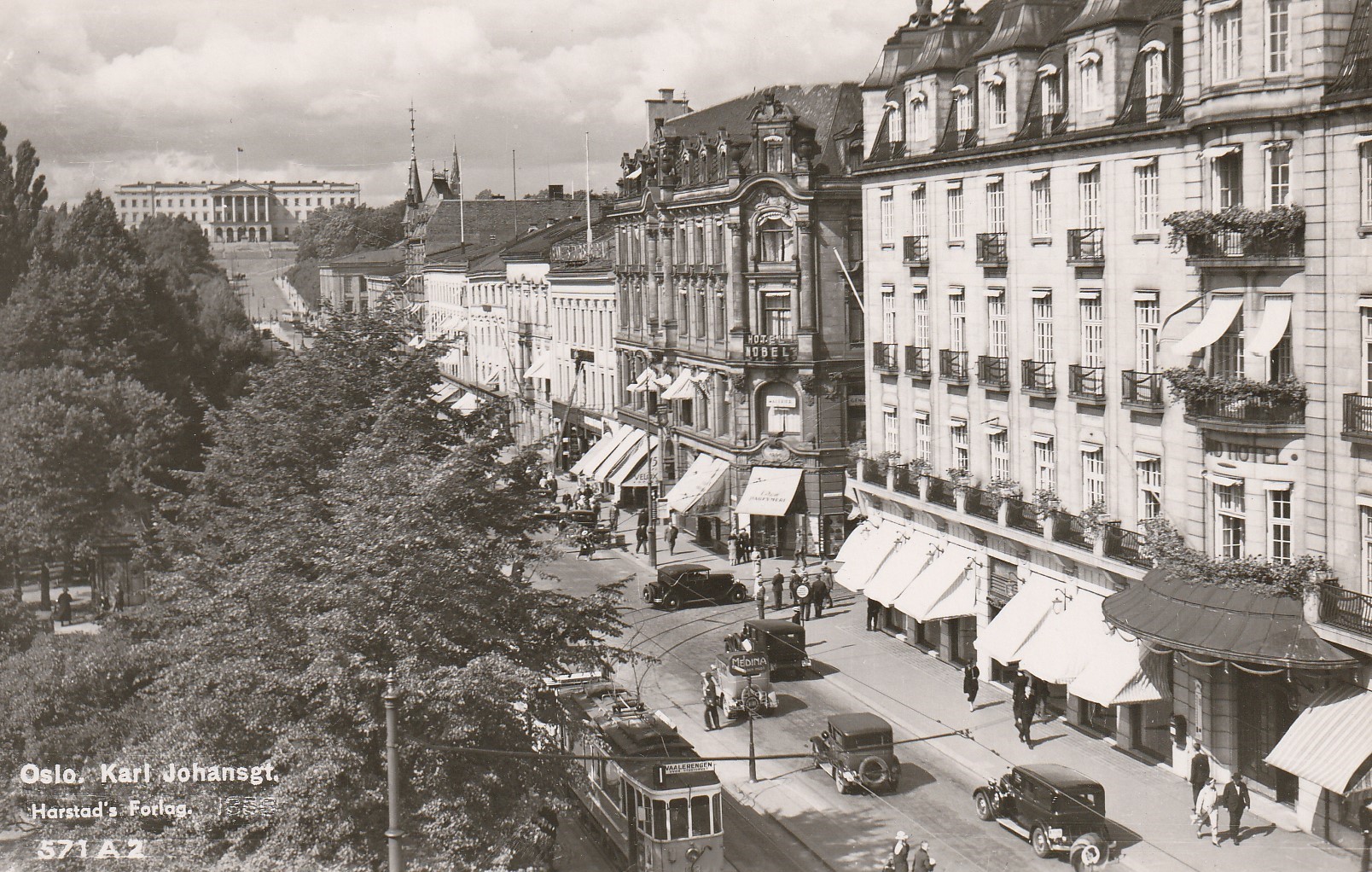 Oslo.  Karl Johansgt.  Harstad 571 A 2  Små