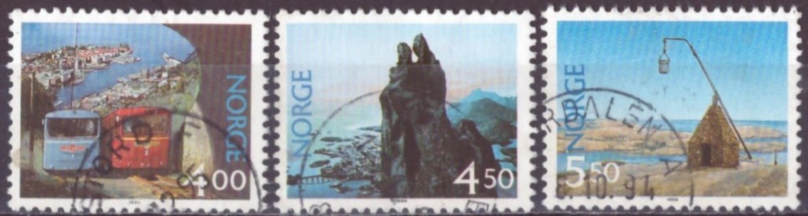 NK 1205-07. PEN RUNDSTEMPLA SERIE.   (15,-)