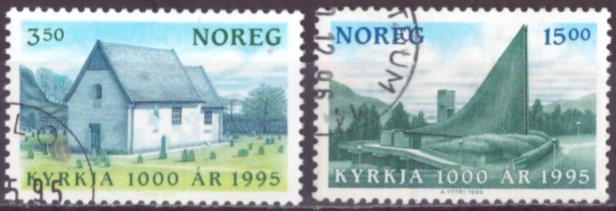 NK 1230-31. PEN RUNDSTEMPLA SERIE.   (8,-)