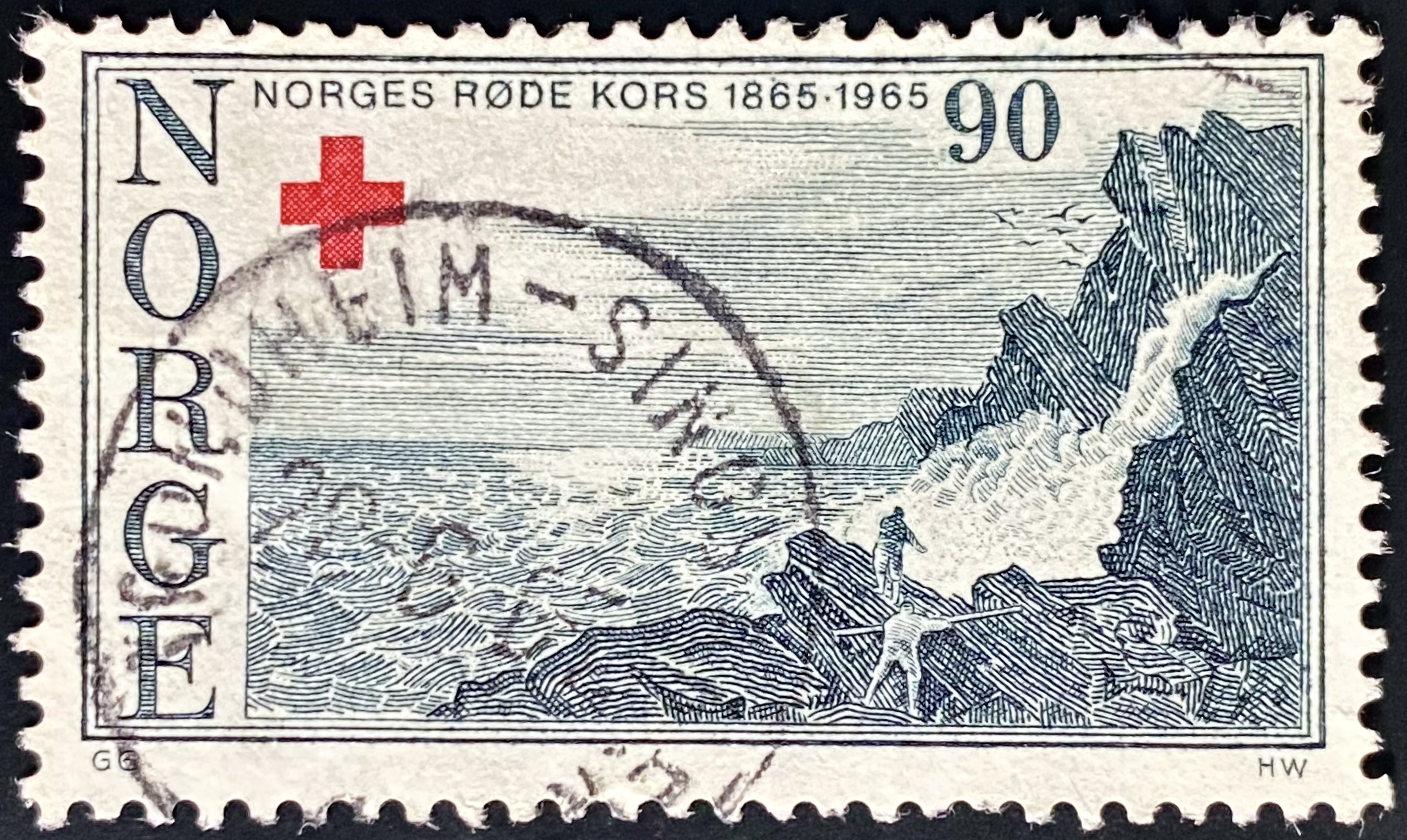 NK 565 Trondheim - Singsaker 28-6-65 (Vanskelig merke)