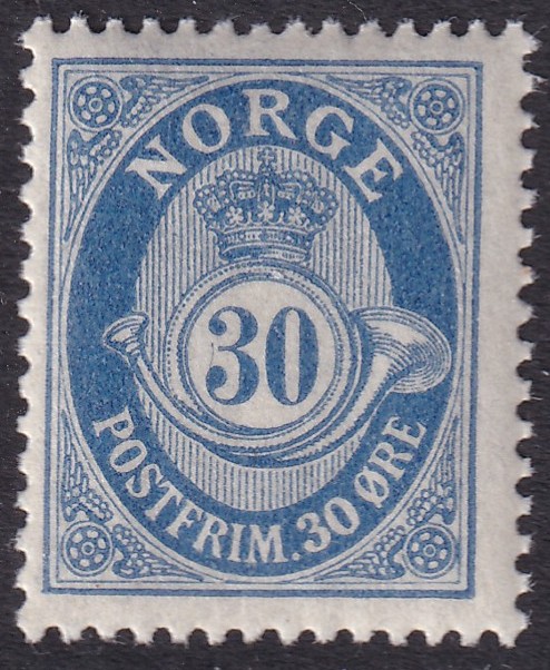 Nk 124 30 øre posthorn 1920/29 **