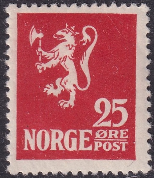 Nk 128 25 øre Løve I *
