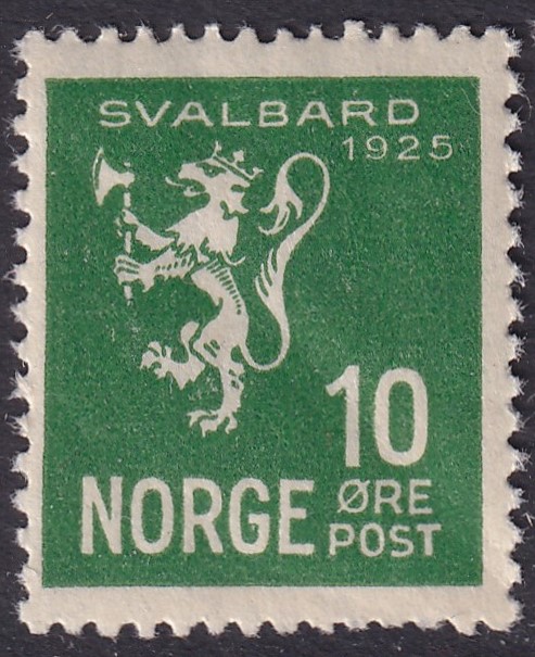 Nk 137 10 øre Svalbard 1914 **