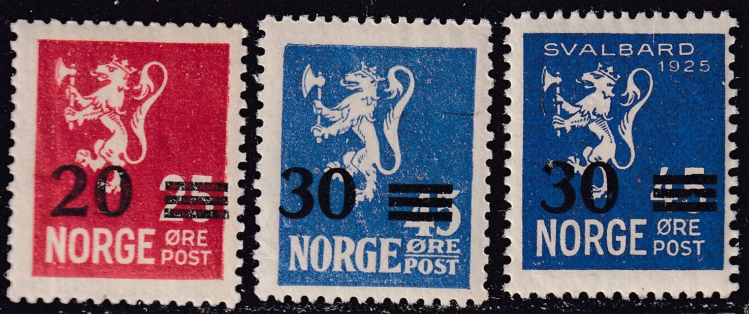 Nk 156-158 Løveprovisorier 1927/28 **