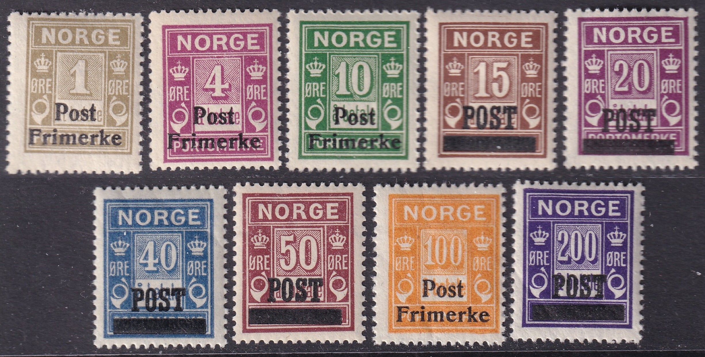 Nk 163-171 Portoprovisorier 1929 **