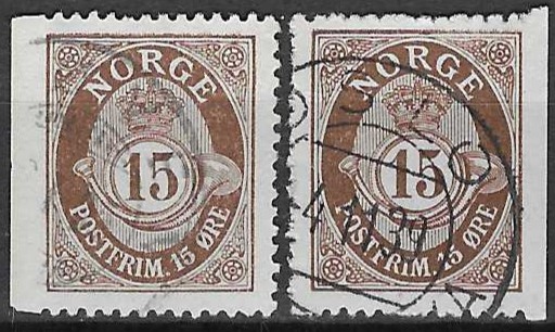 Norge NK 102 Dvn og Dhn - verdi 90 NOK
