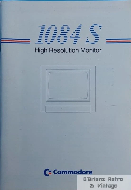 Commodore 1084S - High Resolution Monitor - CRT - Original Manual